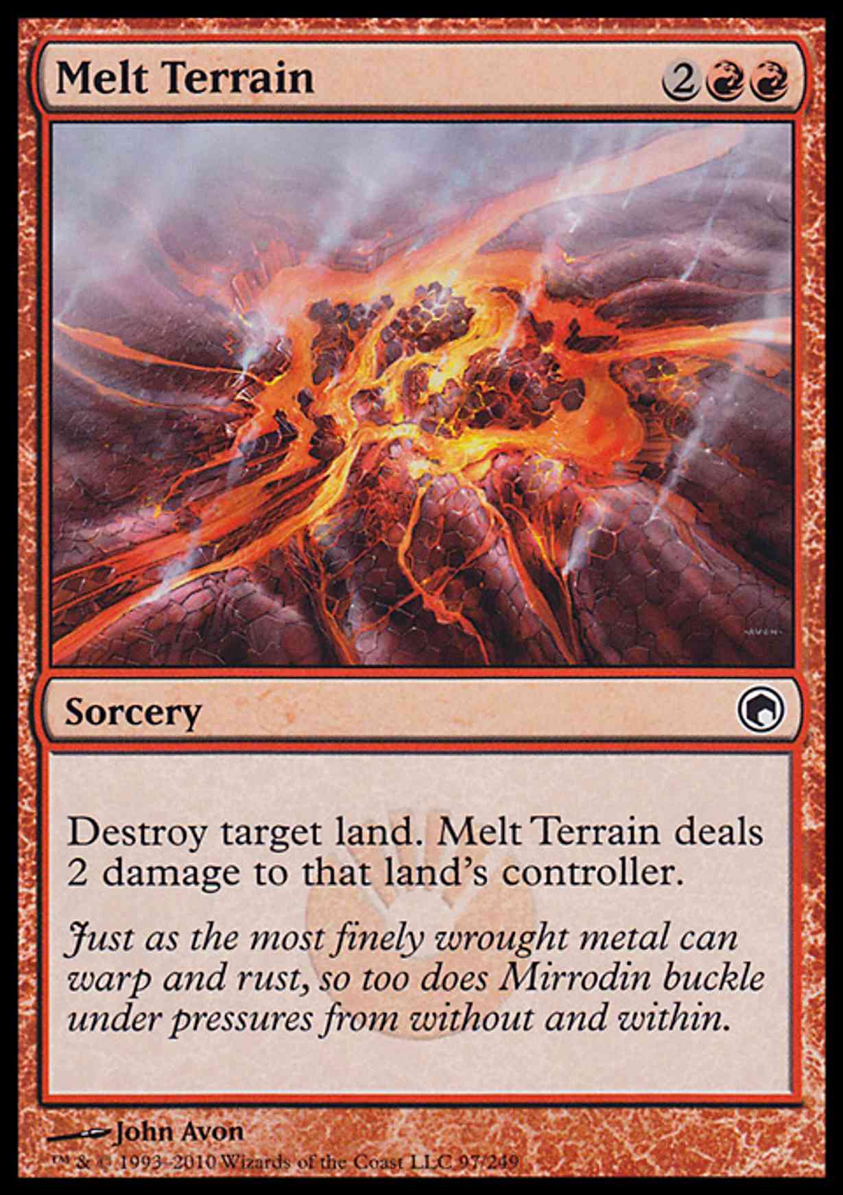 Melt Terrain magic card front
