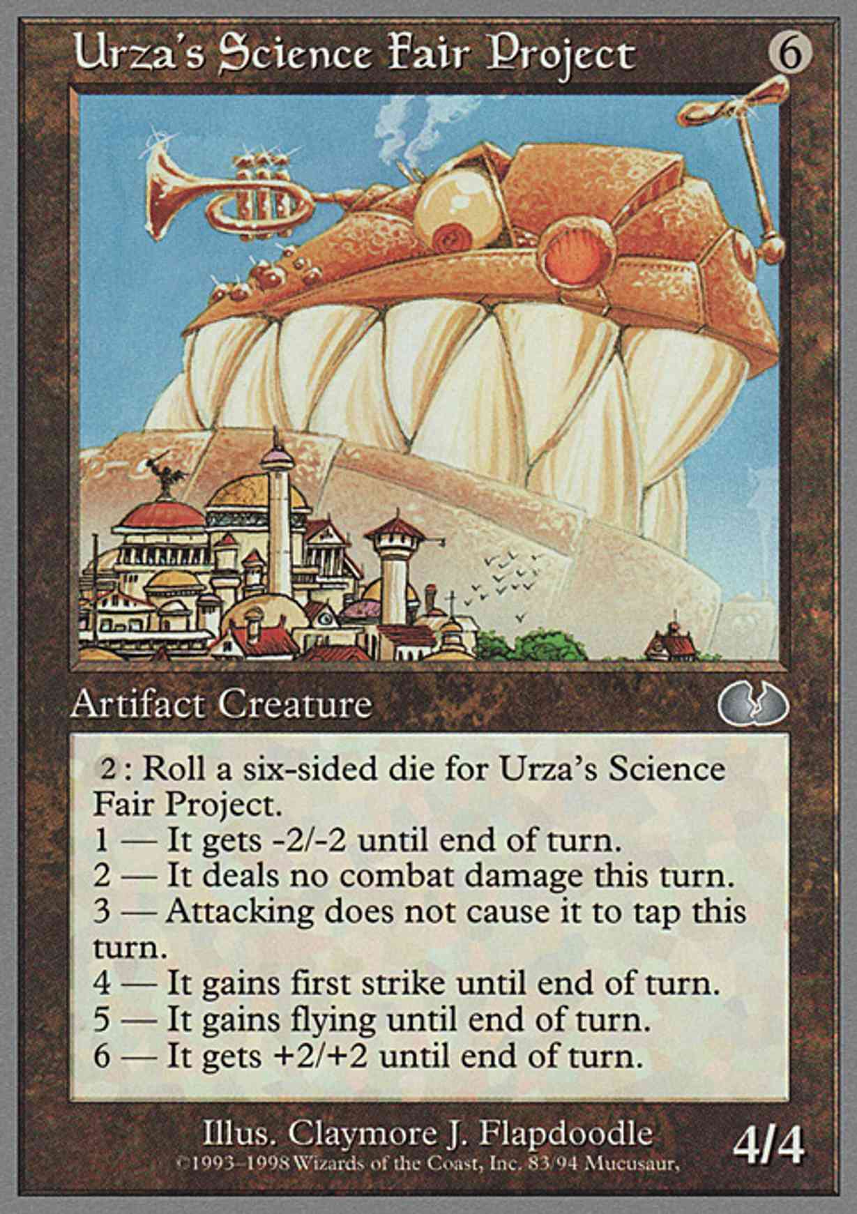 Urza's Science Fair Project magic card front