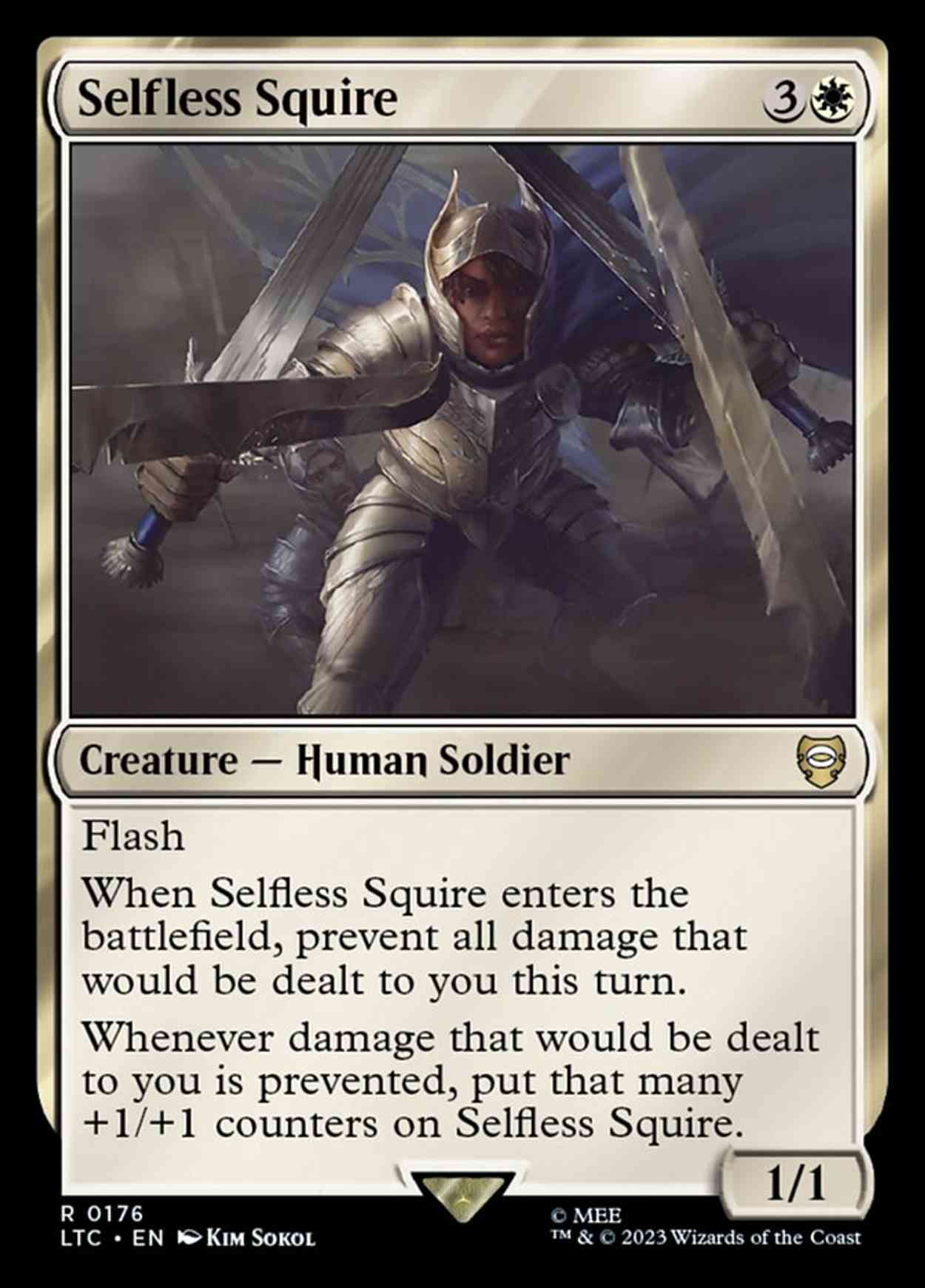 Selfless Squire magic card front