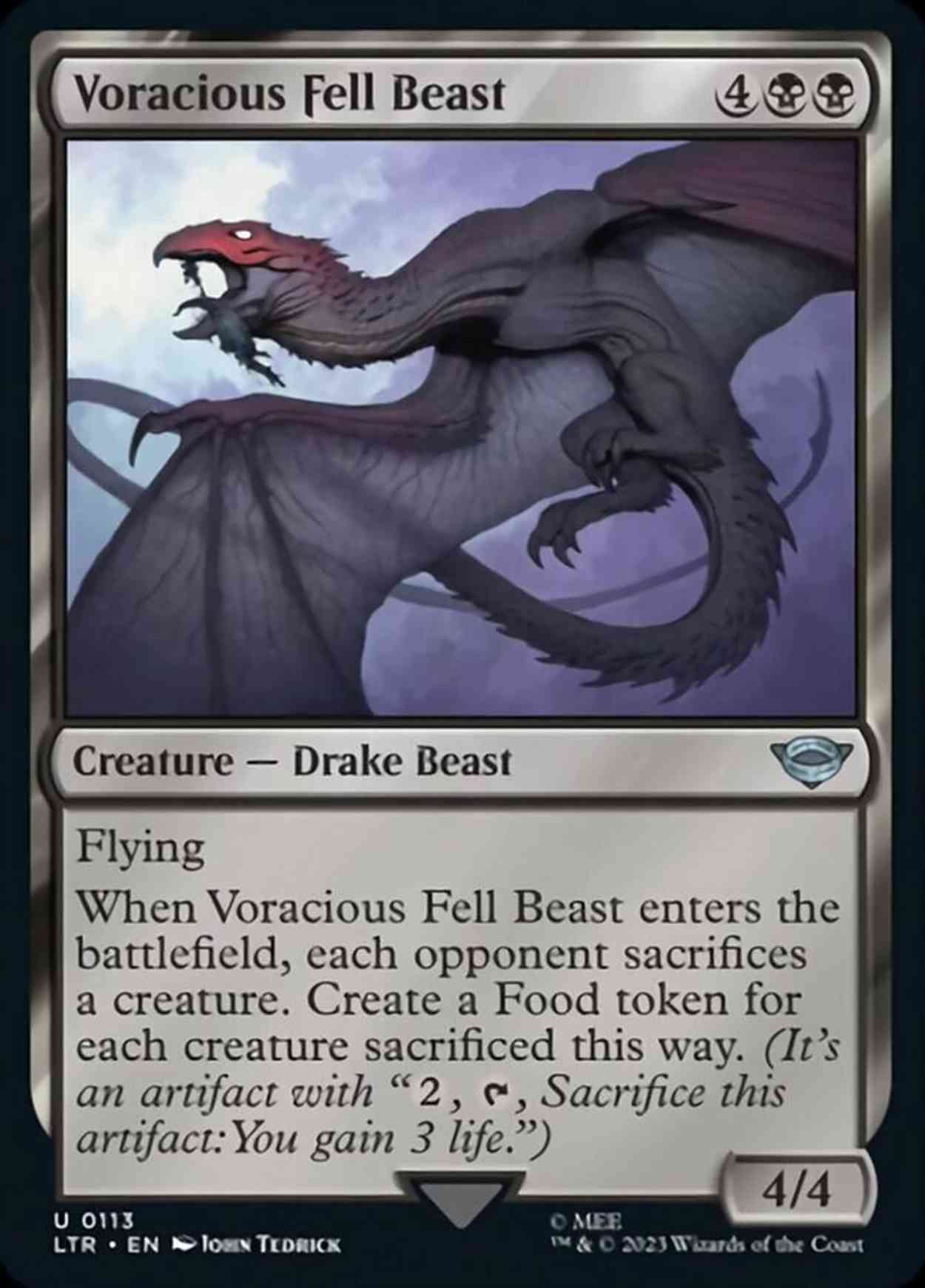 Voracious Fell Beast magic card front