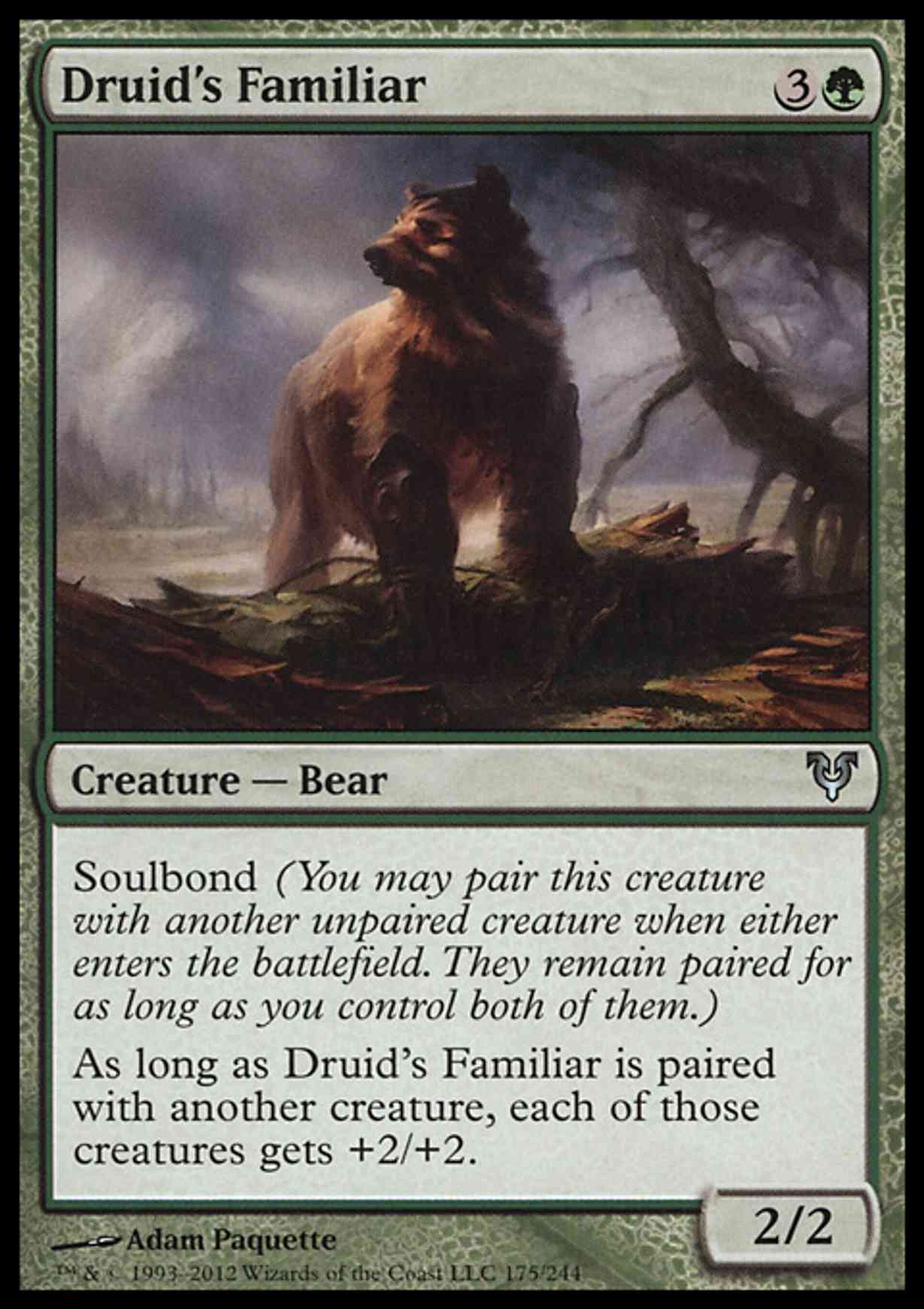 Druid's Familiar magic card front