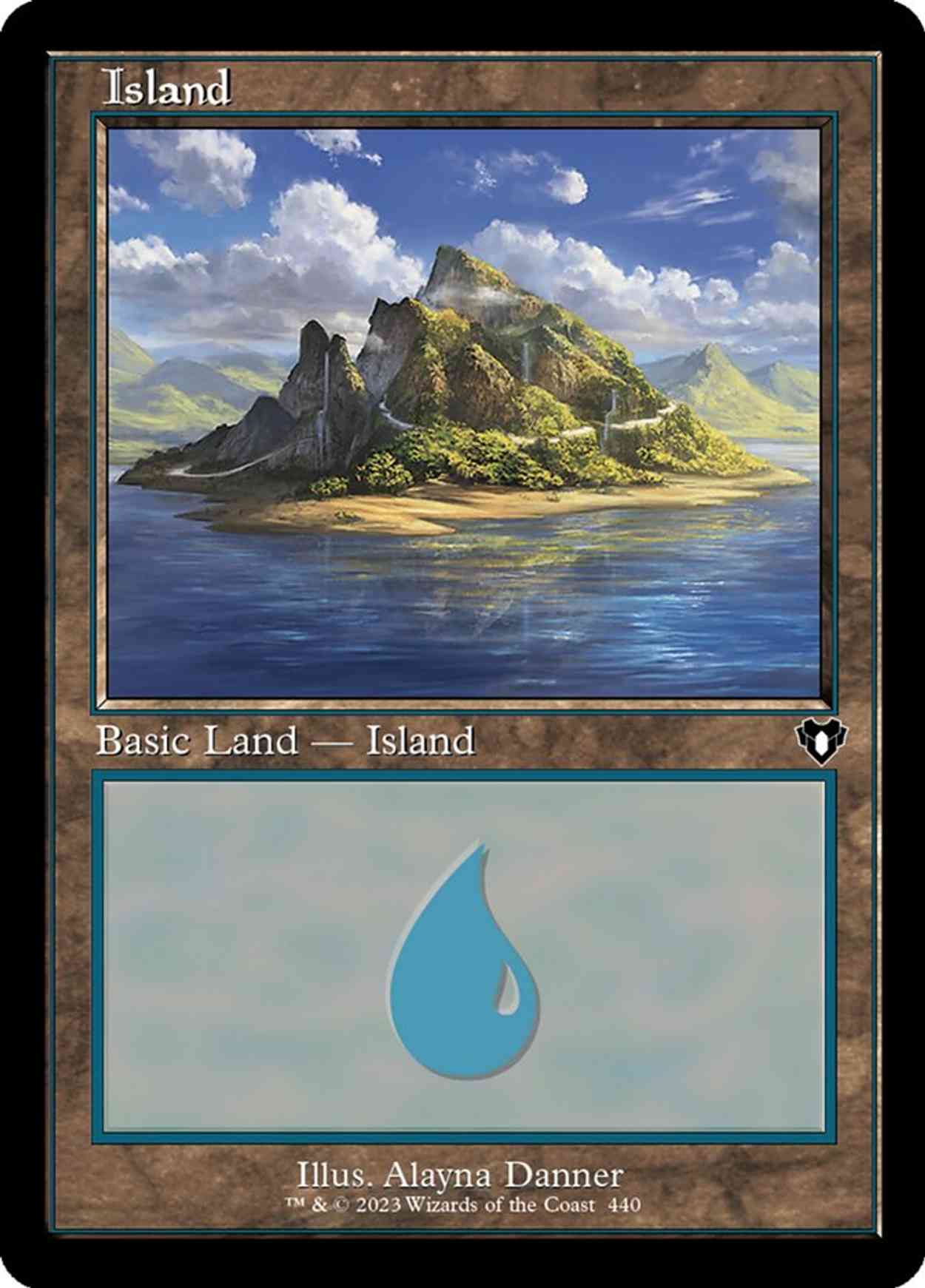 Island (0440) (Retro Frame) magic card front