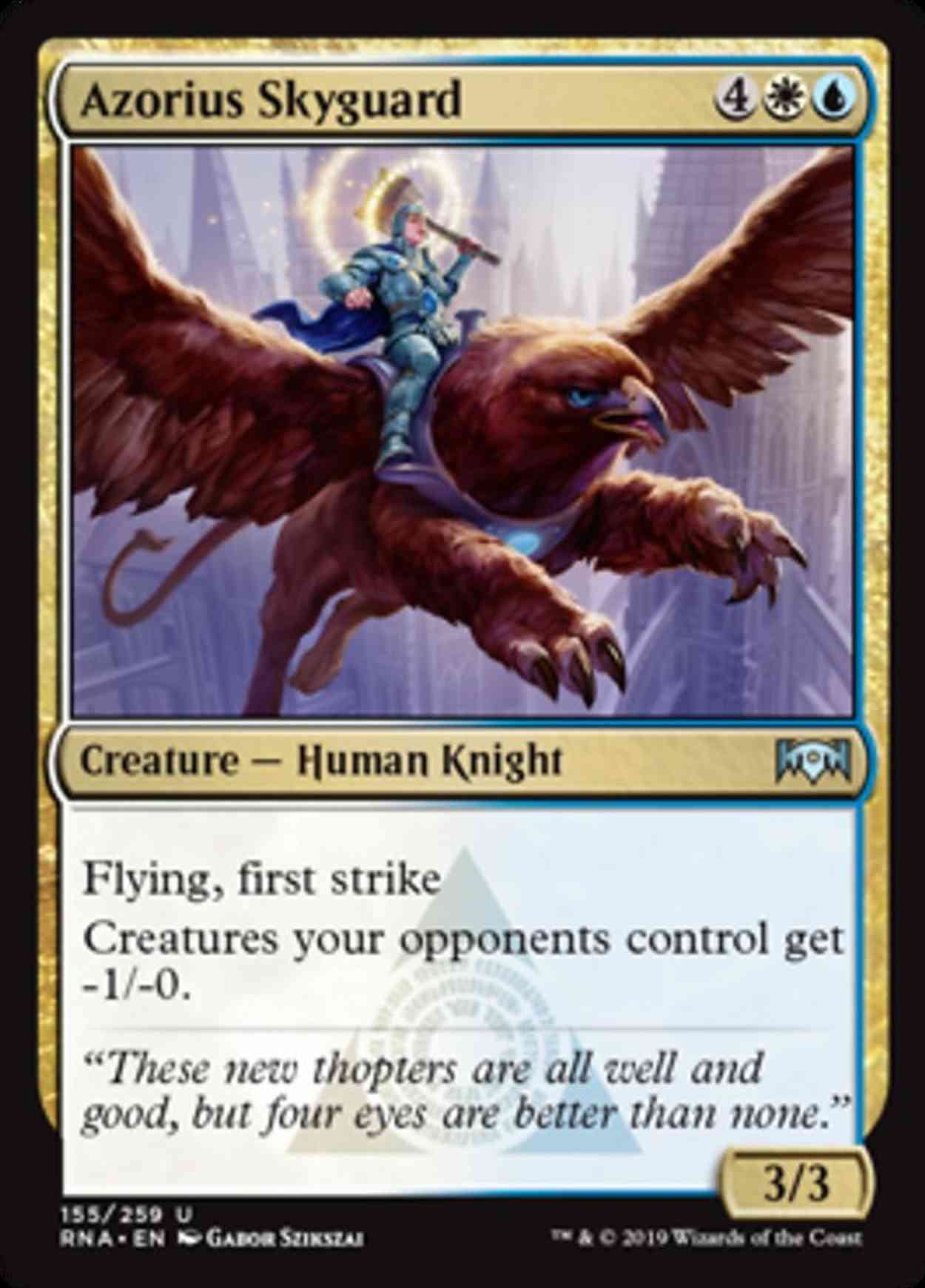 Azorius Skyguard magic card front