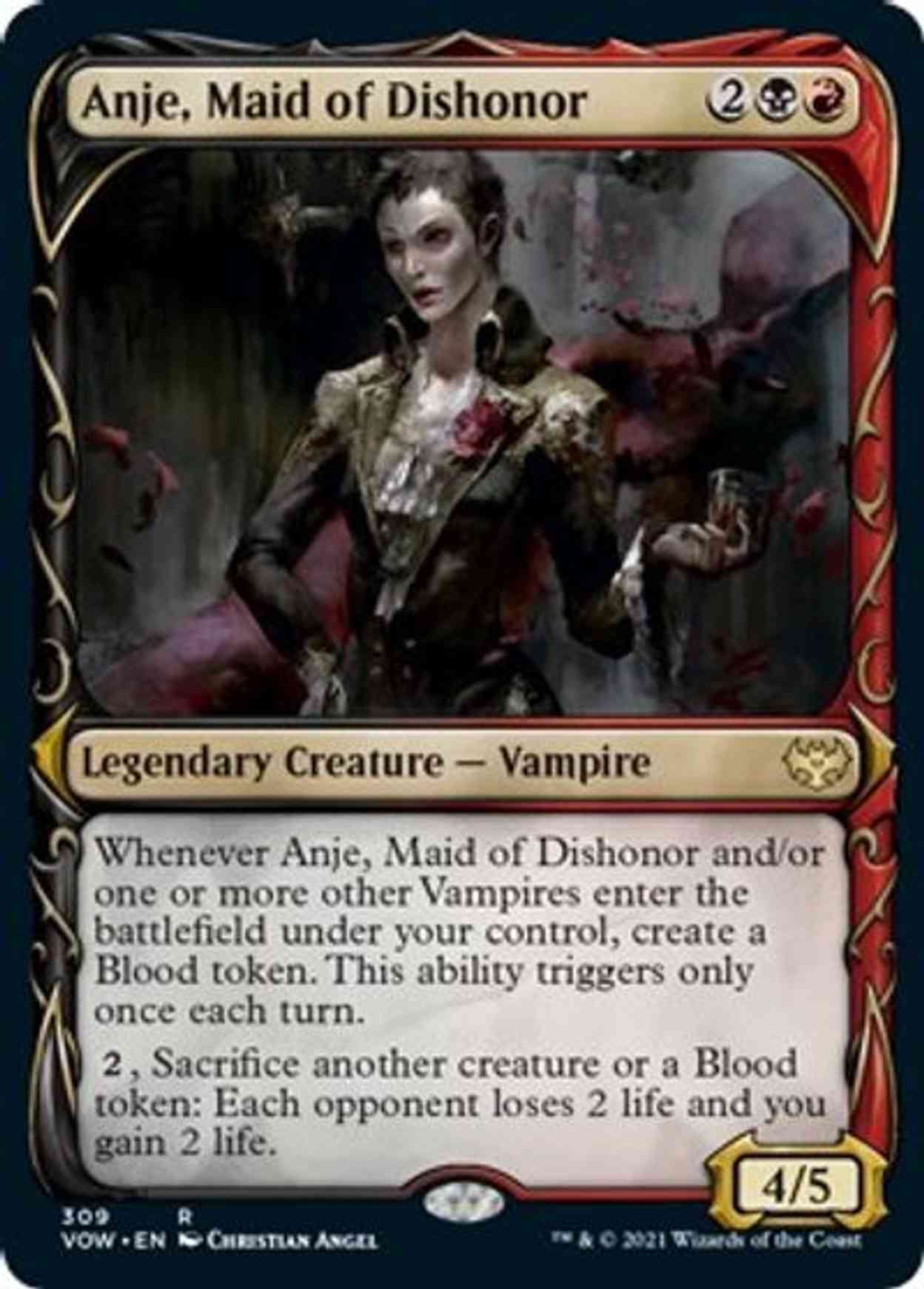 Anje, Maid of Dishonor (Showcase) magic card front