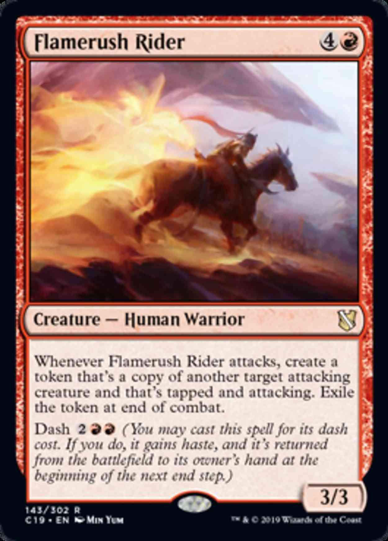 Flamerush Rider magic card front