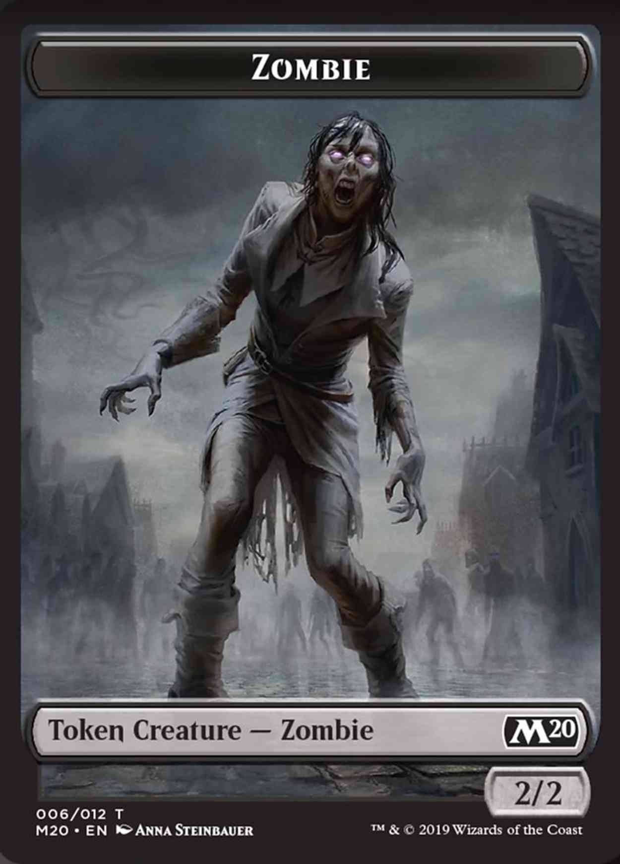 Zombie Token magic card front