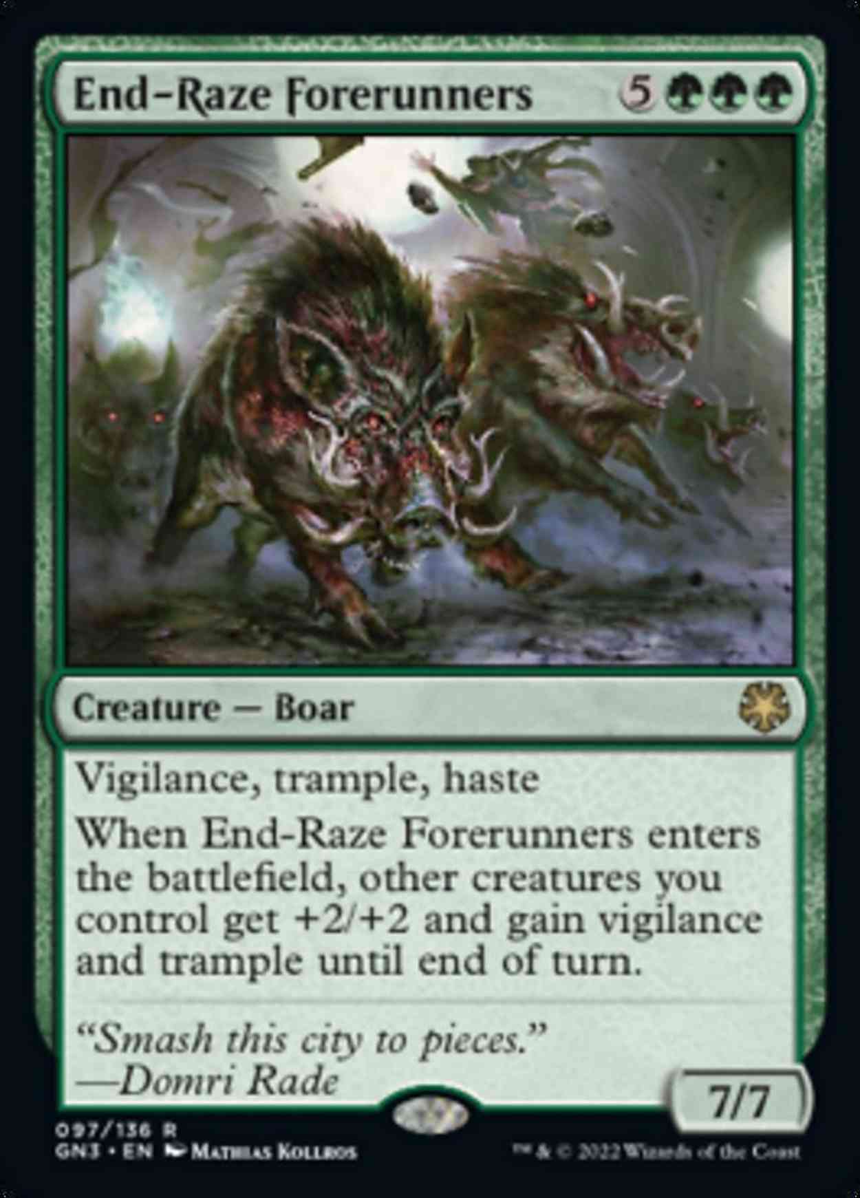 End-Raze Forerunners magic card front