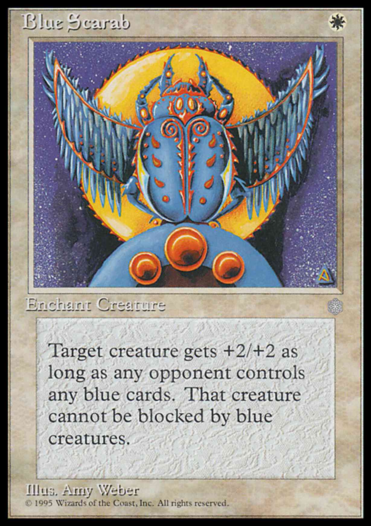 Blue Scarab magic card front