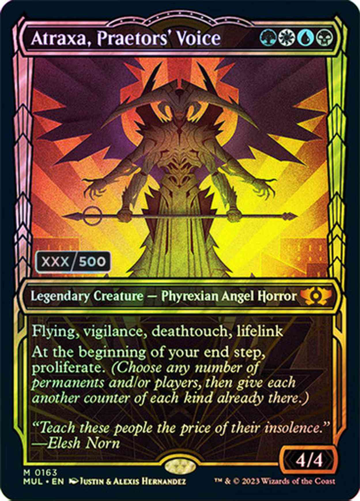 Atraxa, Praetors' Voice (Serialized) magic card front