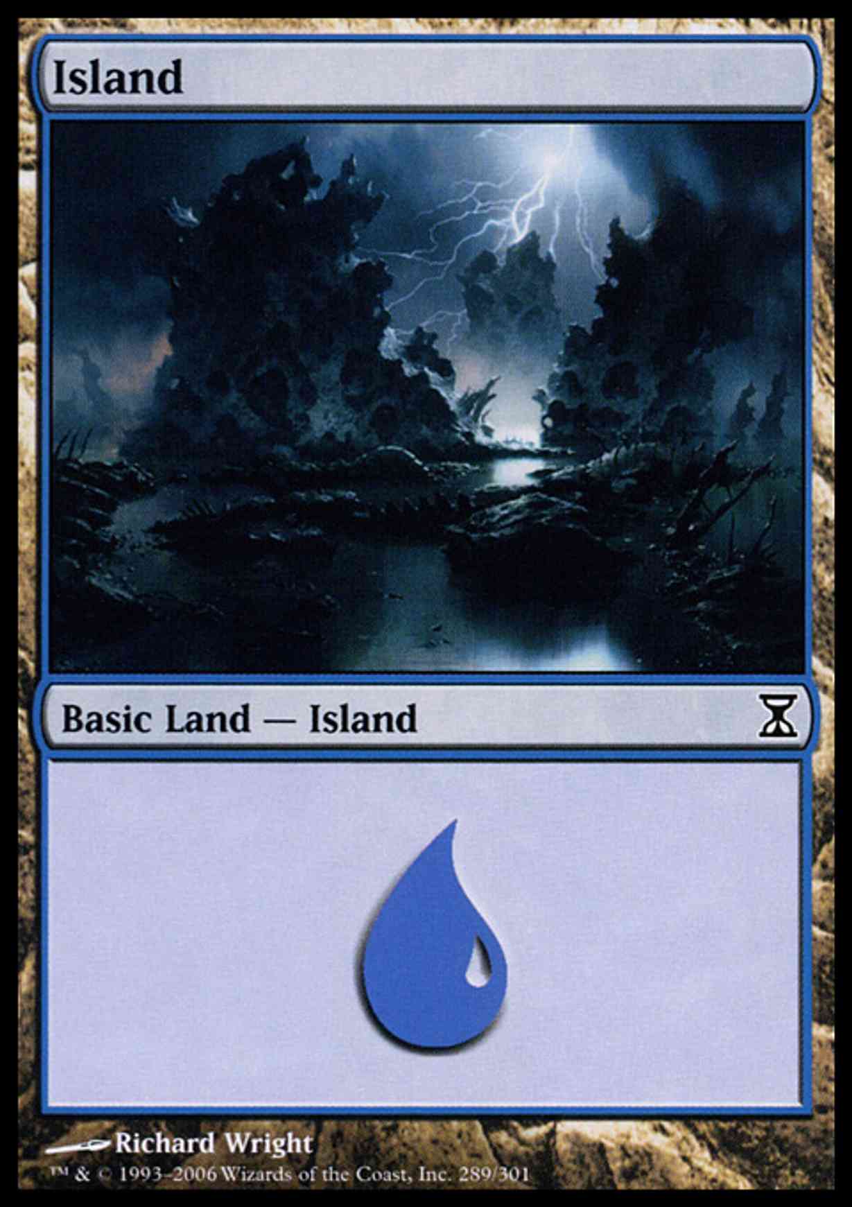 Island (289) magic card front