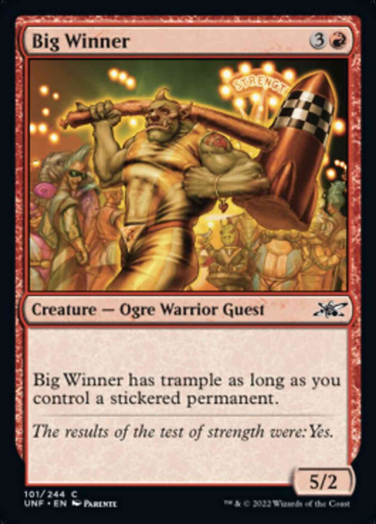Big Winner magic card front