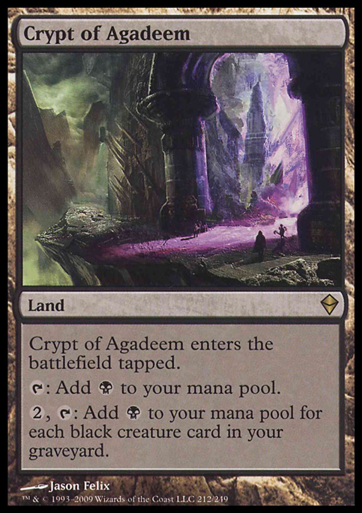 Crypt of Agadeem magic card front