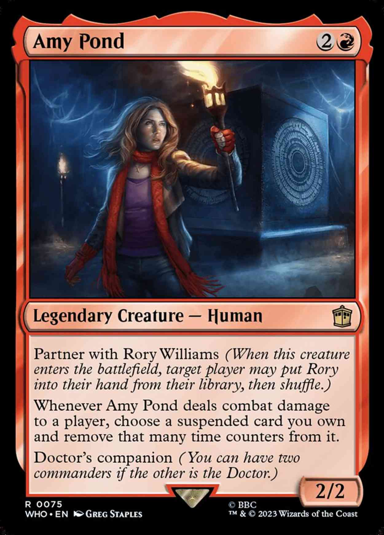 Amy Pond magic card front