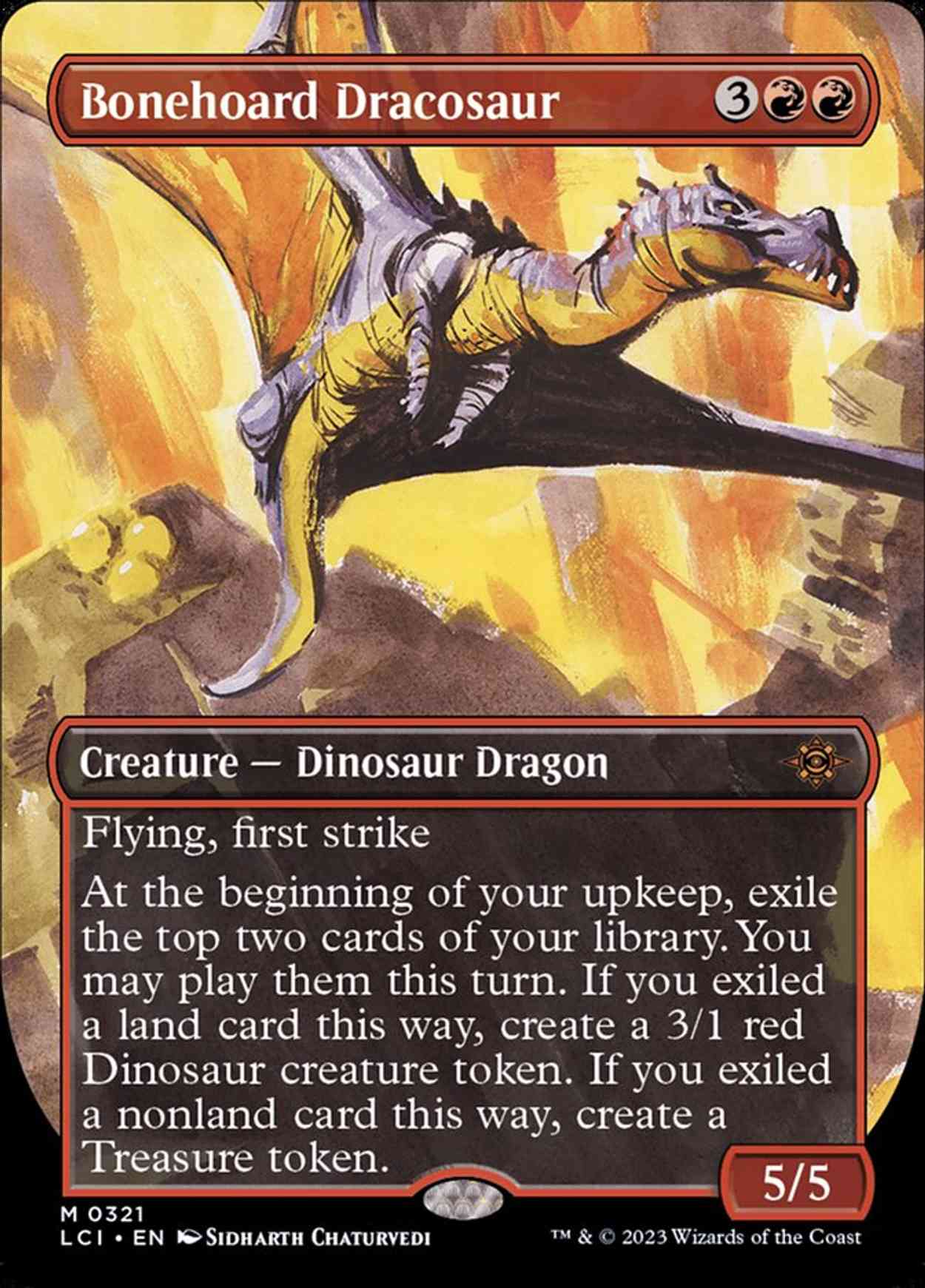 Bonehoard Dracosaur (Borderless) magic card front