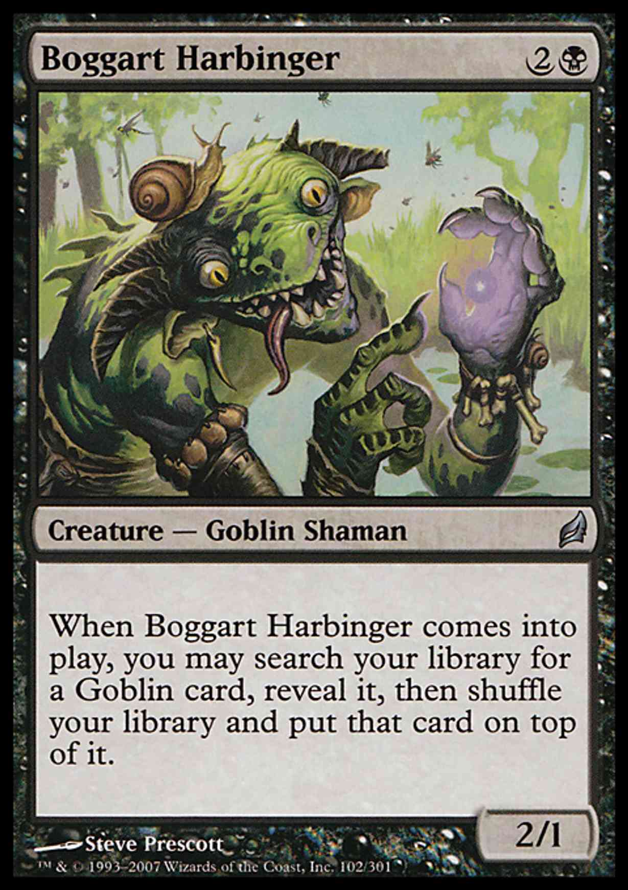 Boggart Harbinger magic card front