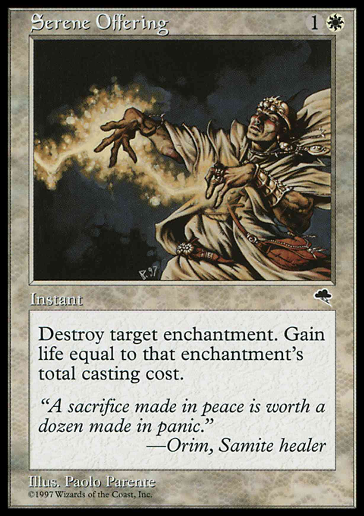 Serene Offering magic card front