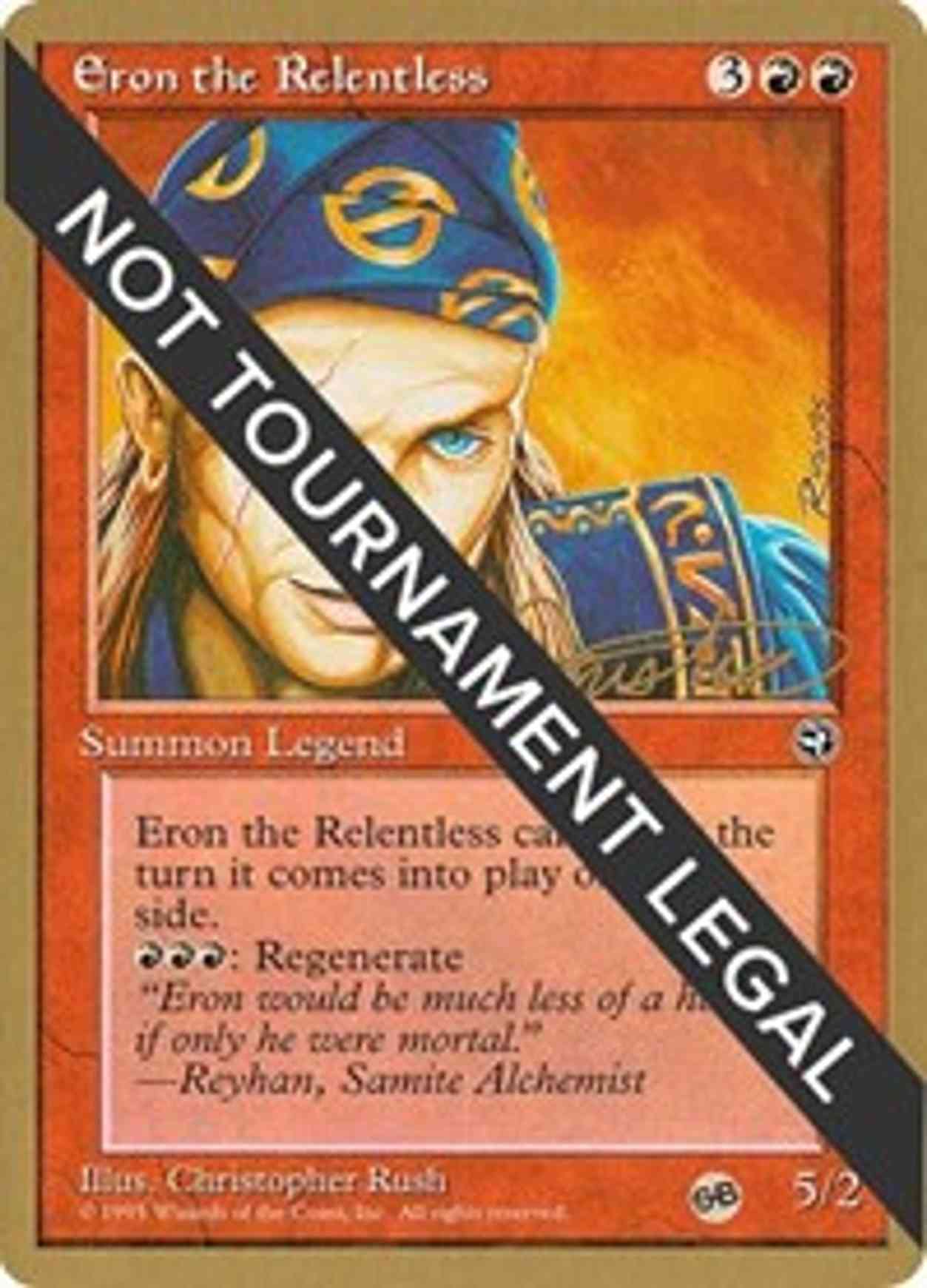 Eron the Relentless - 1996 Mark Justice (HML) (SB) magic card front