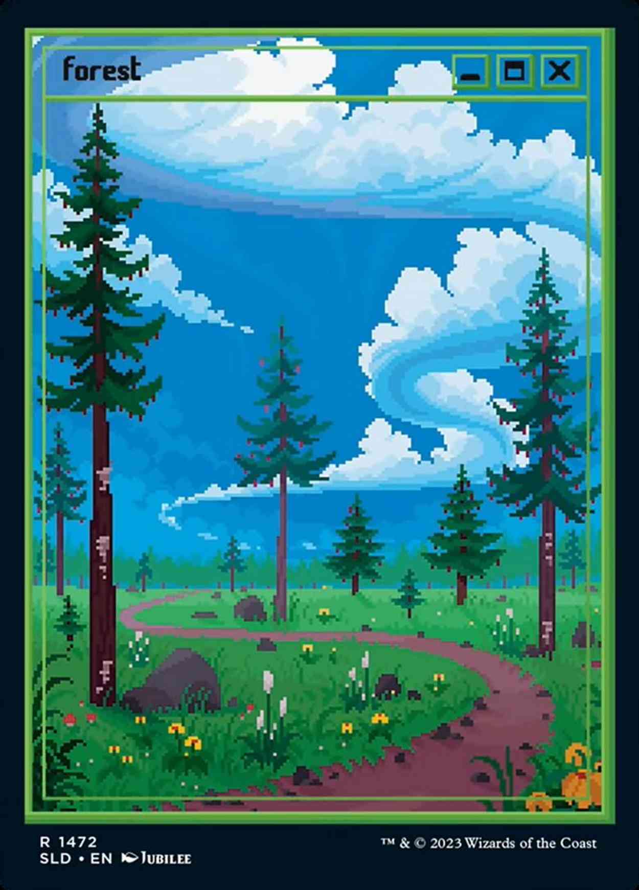Forest (1472) magic card front