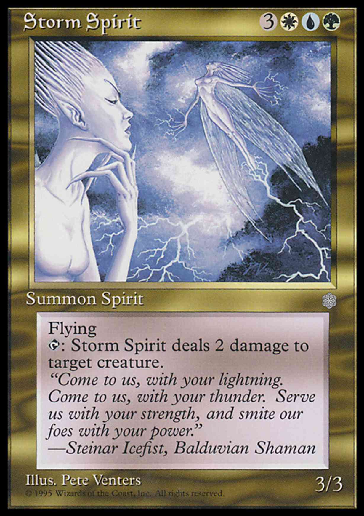 Storm Spirit magic card front