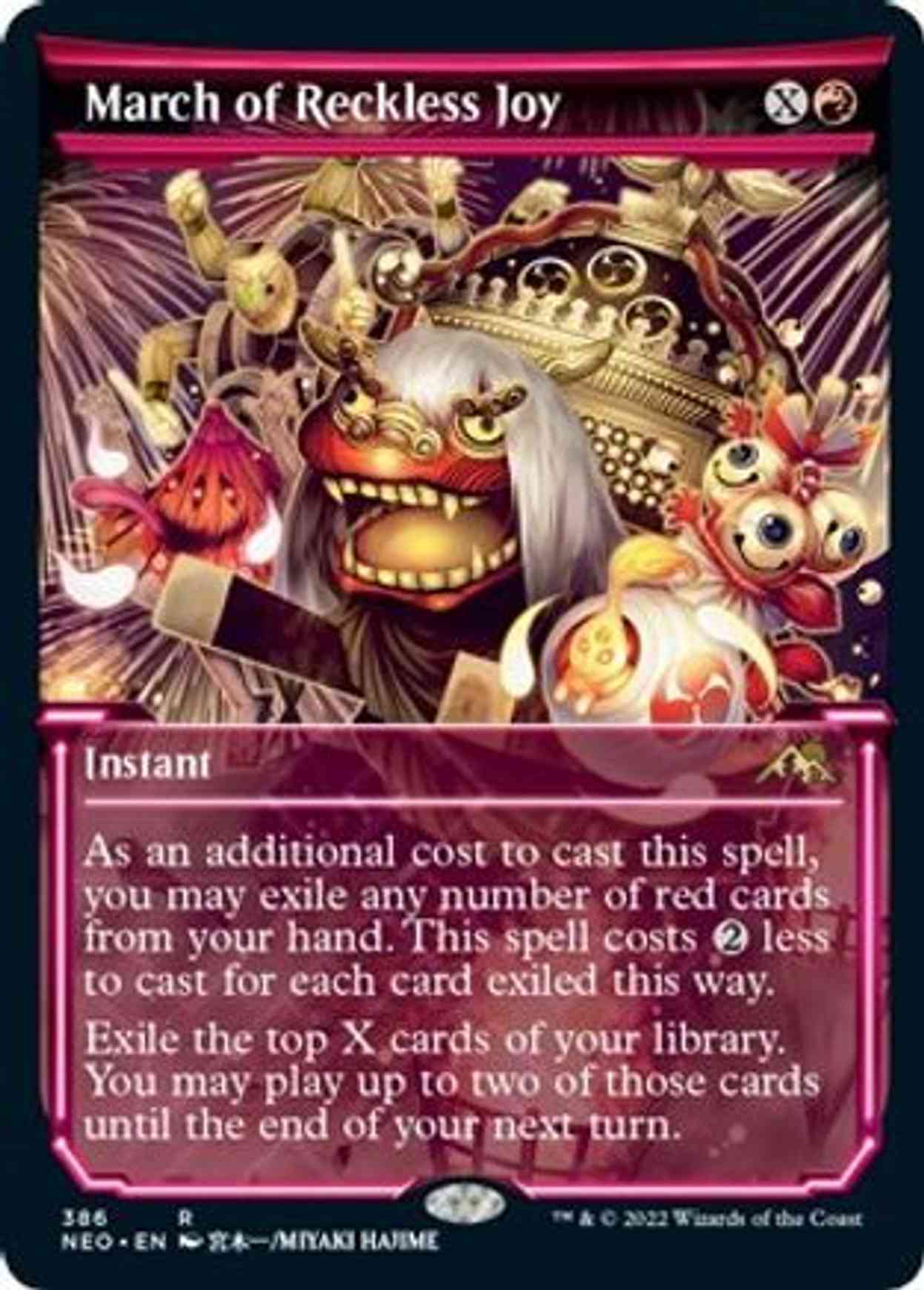 March of Reckless Joy (Showcase) magic card front