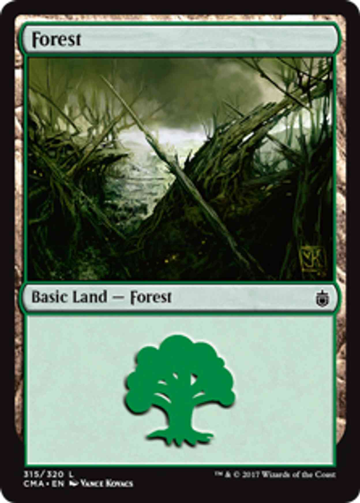 Forest (315) magic card front
