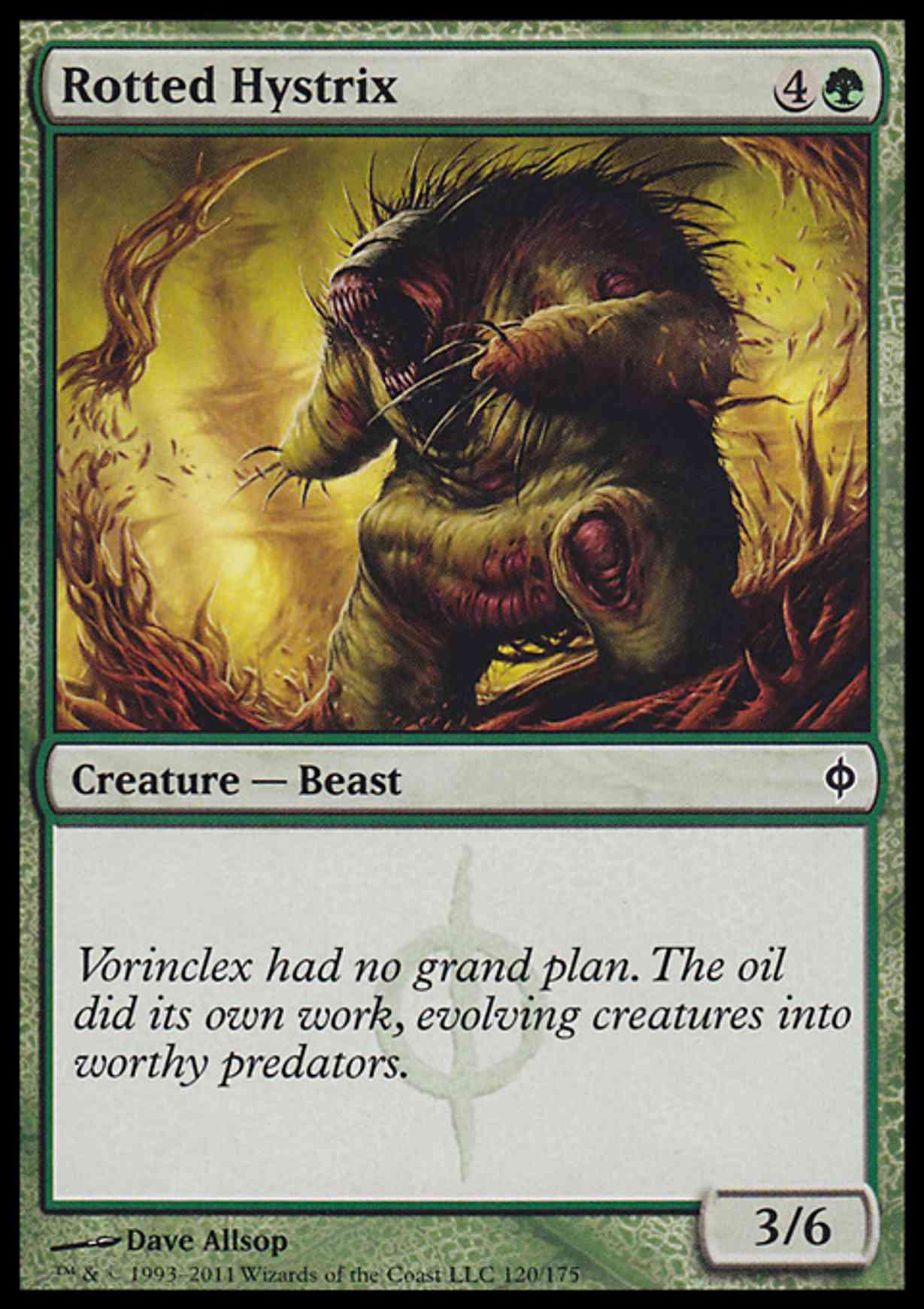 Rotted Hystrix magic card front