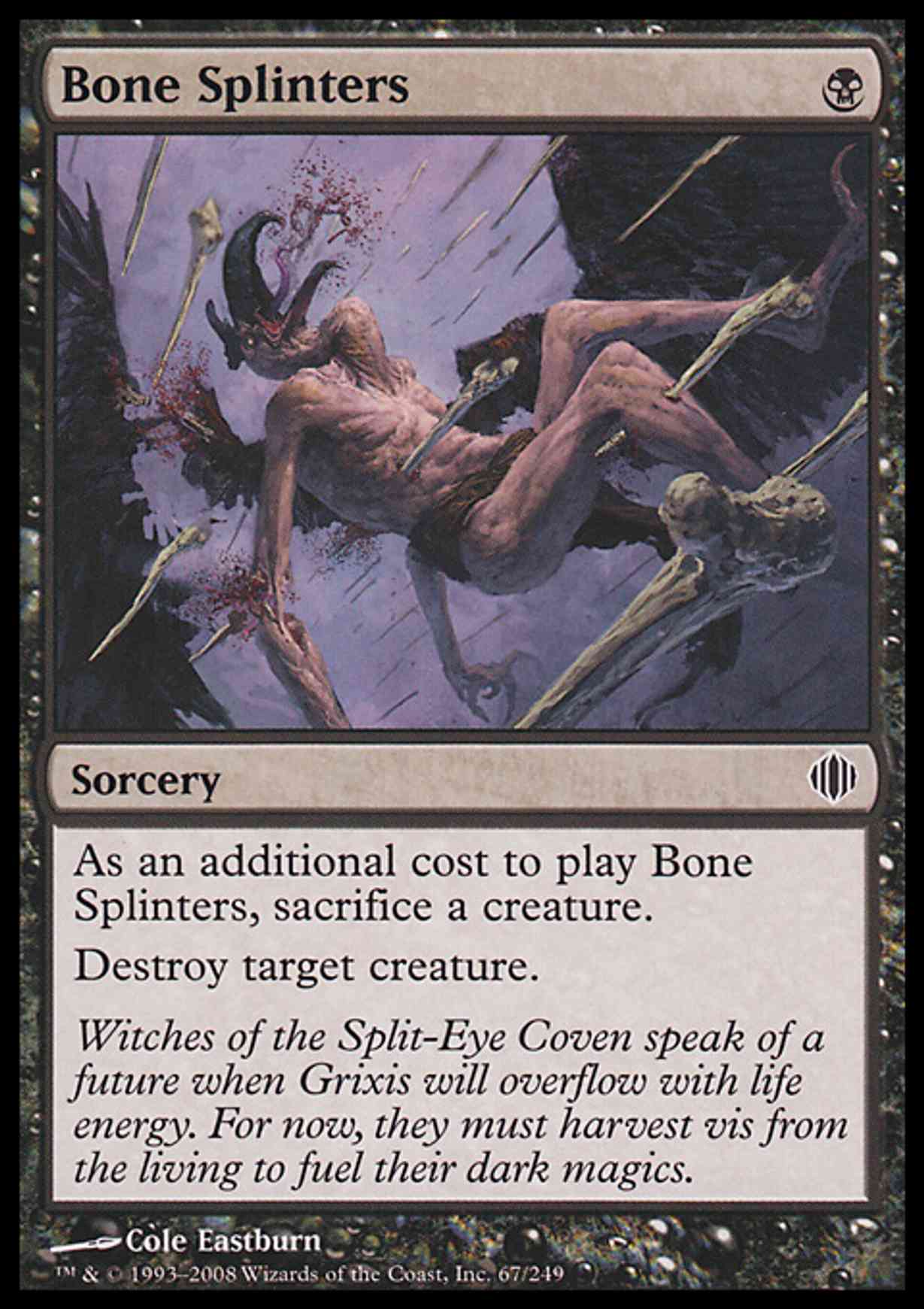 Bone Splinters magic card front