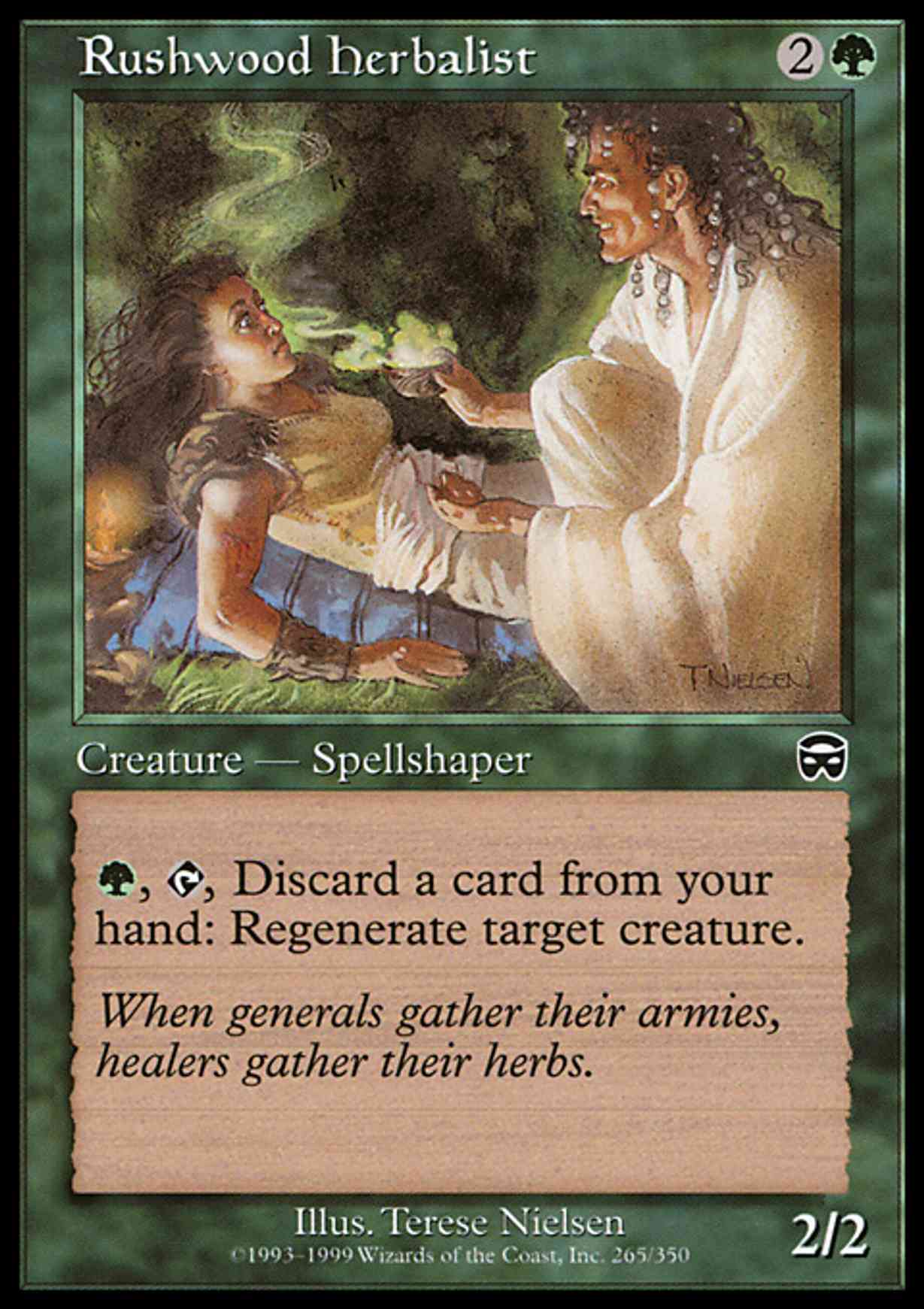 Rushwood Herbalist magic card front