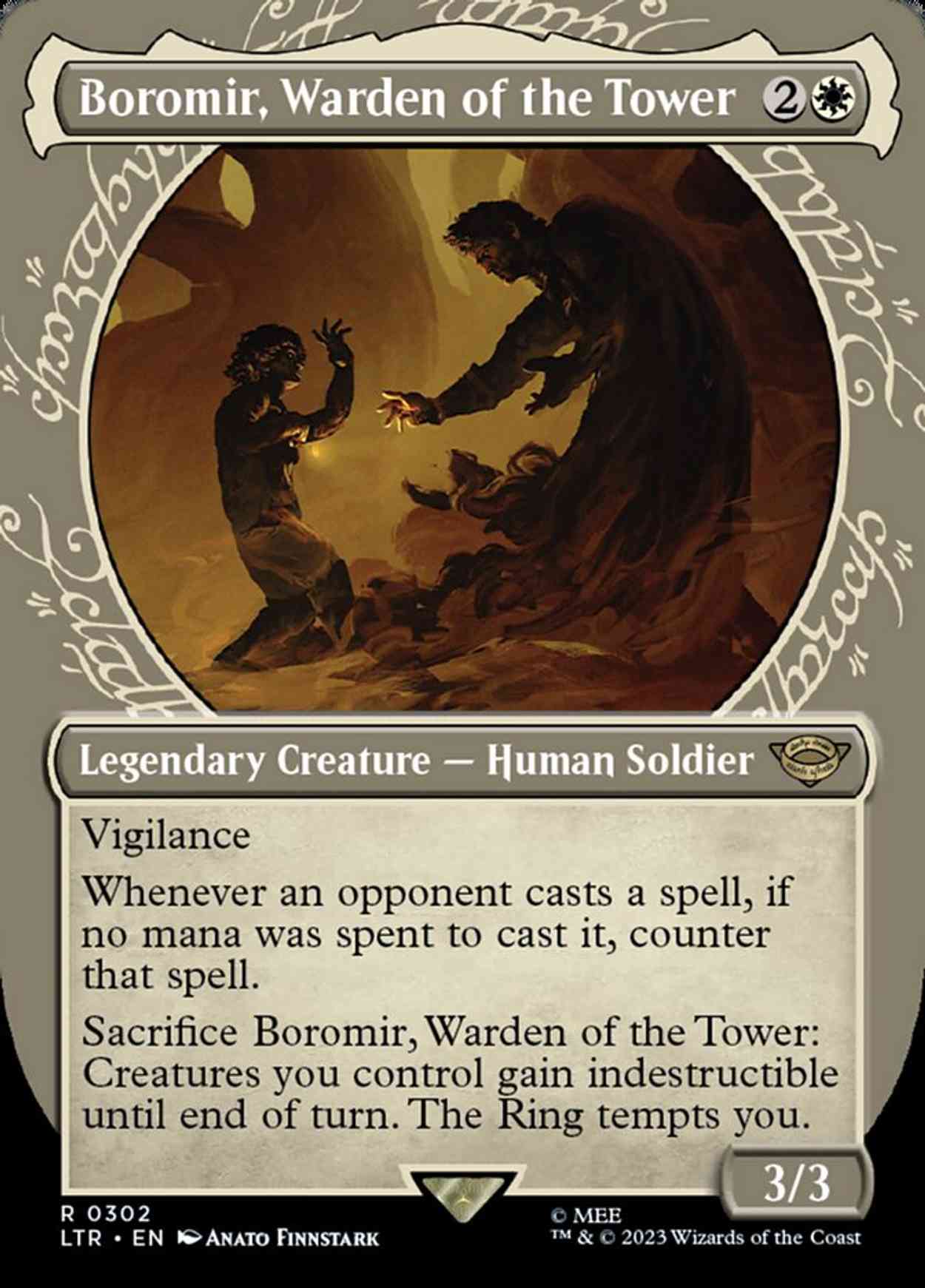 Boromir, Warden of the Tower (Showcase) magic card front