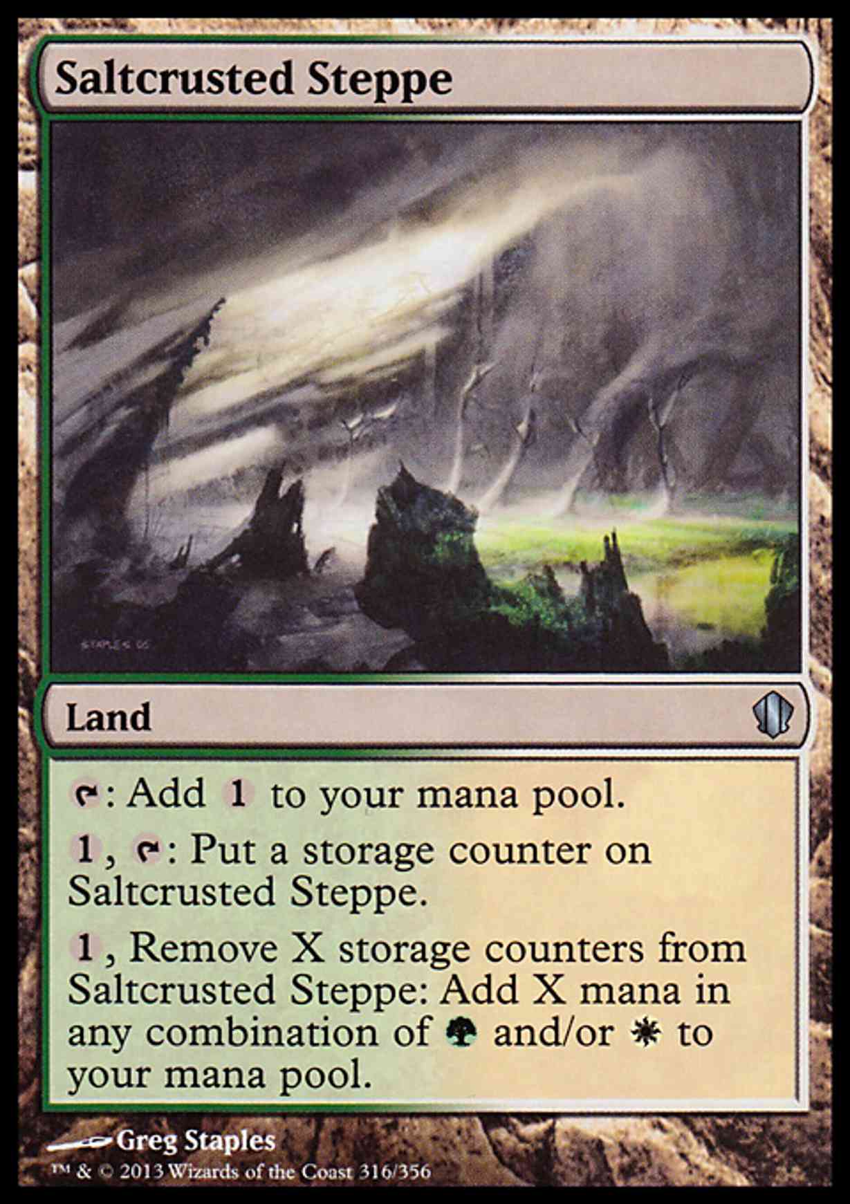 Saltcrusted Steppe magic card front