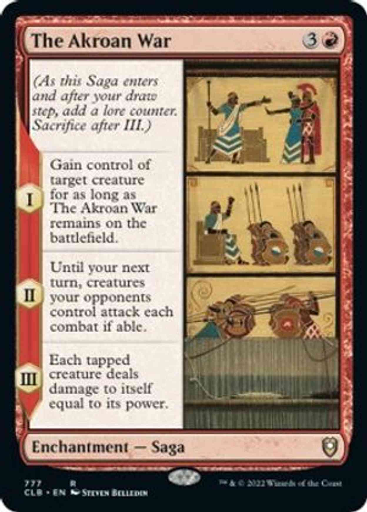 The Akroan War magic card front