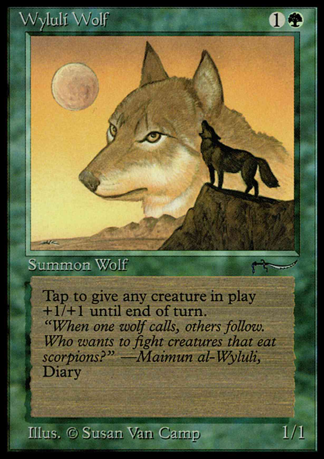 Wyluli Wolf (Light) magic card front