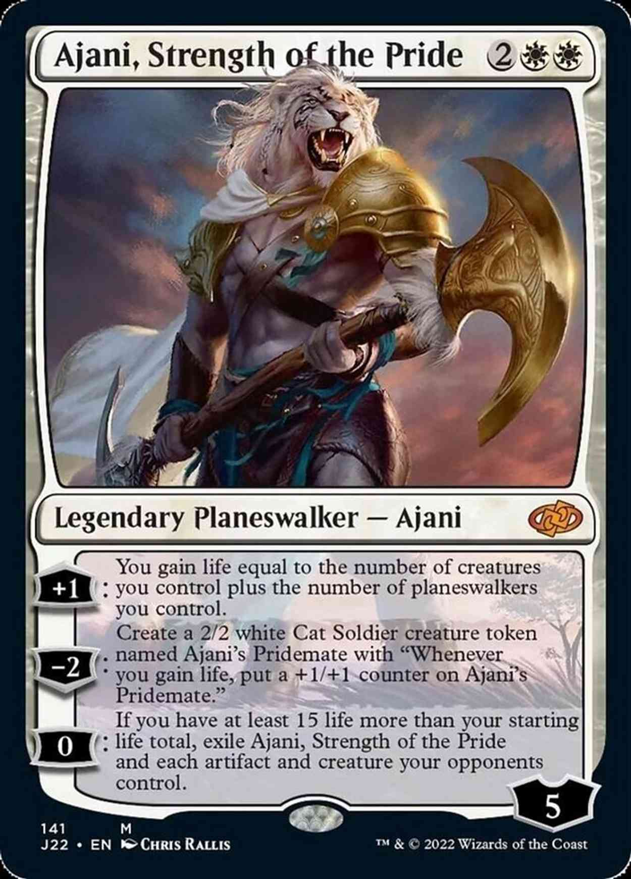Ajani, Strength of the Pride magic card front