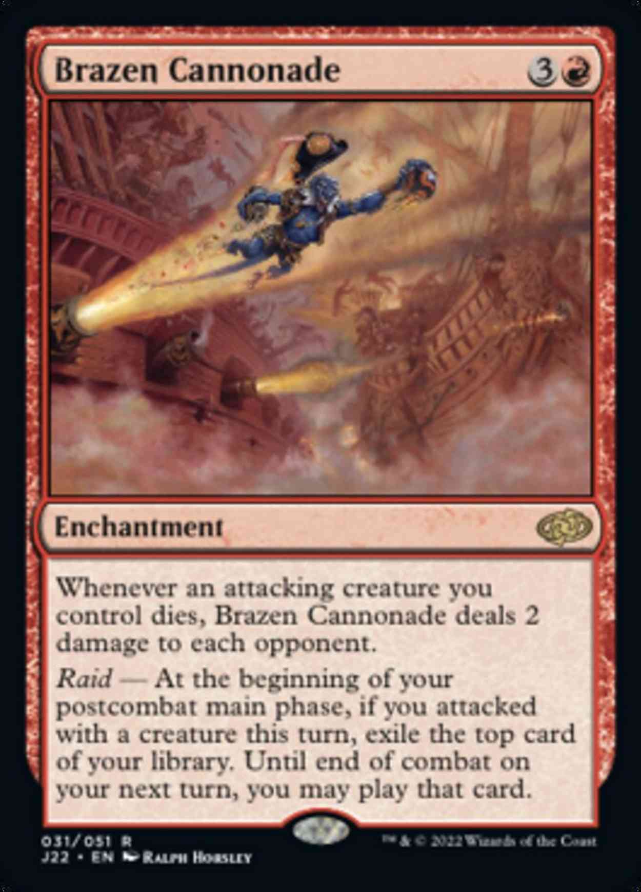 Brazen Cannonade magic card front