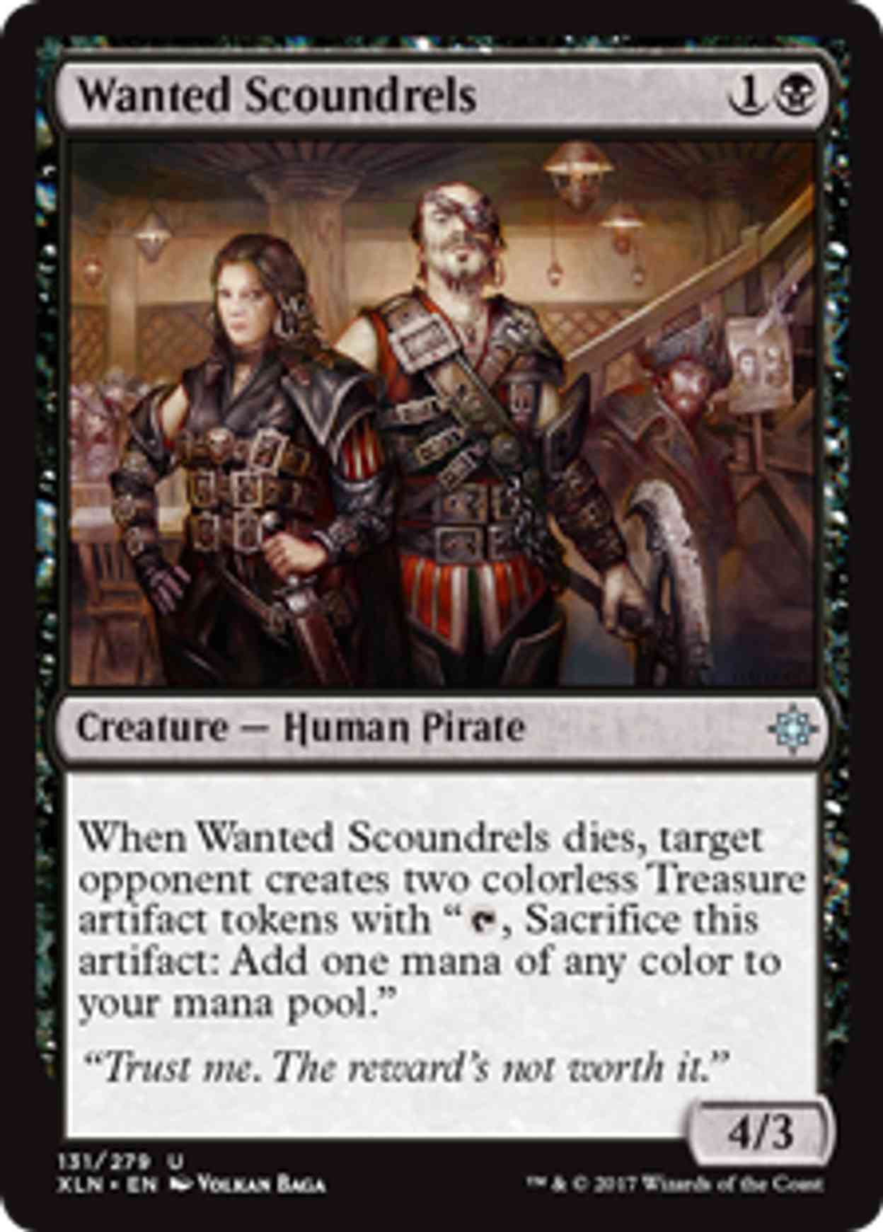 Wanted Scoundrels magic card front