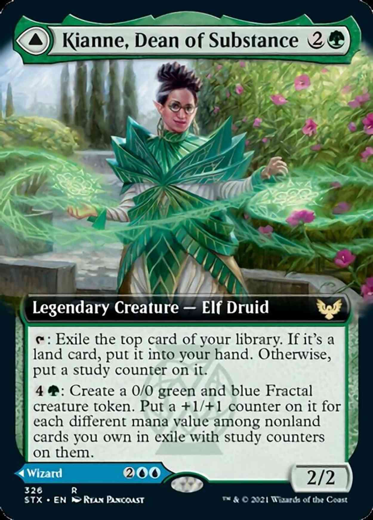 Kianne, Dean of Substance (Extended Art) magic card front