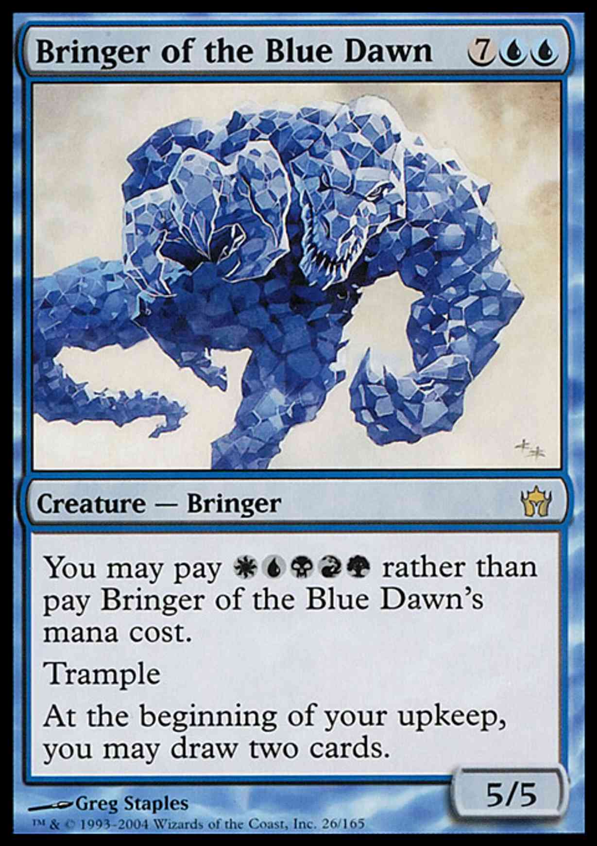 Bringer of the Blue Dawn magic card front