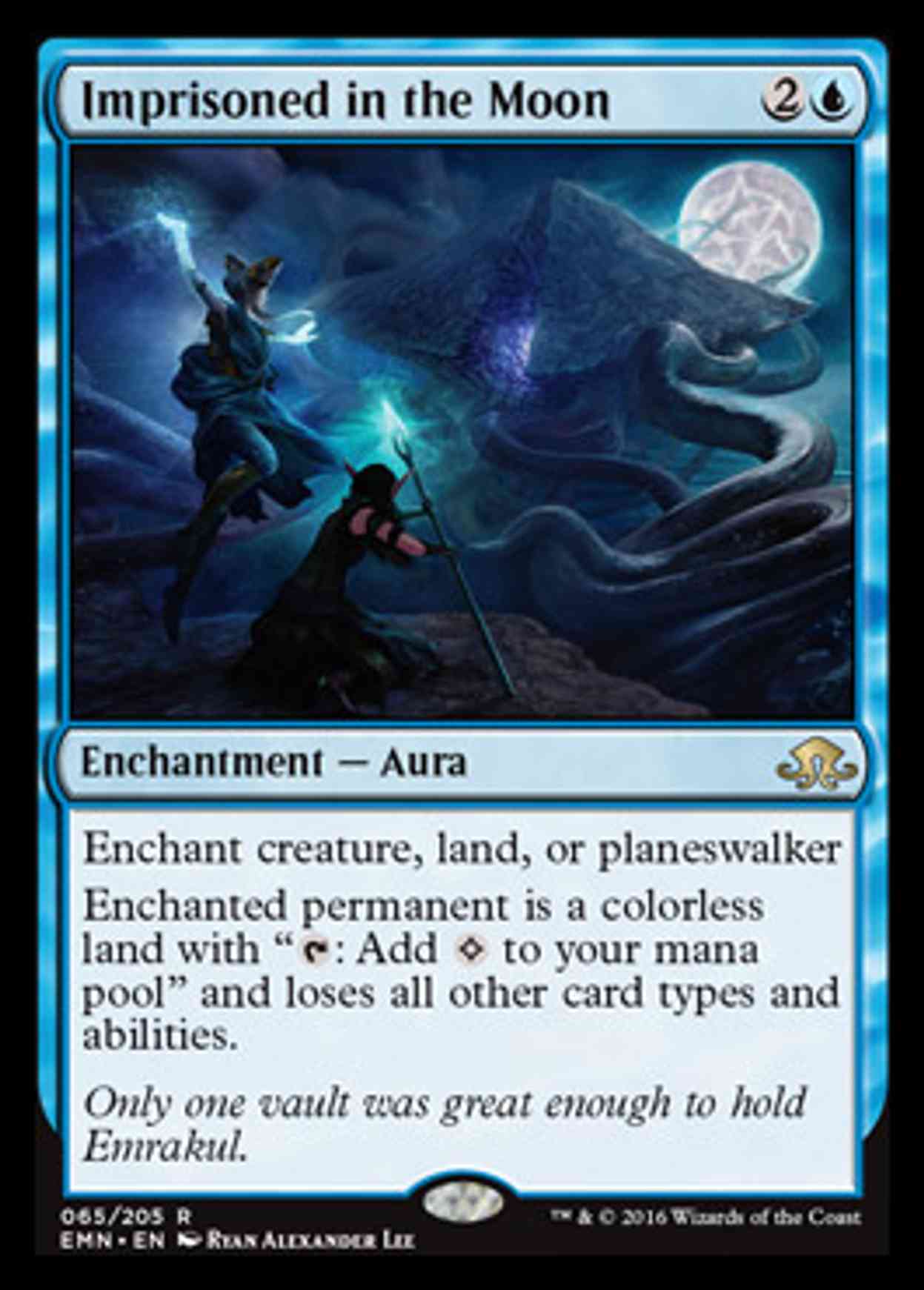 Imprisoned in the Moon magic card front