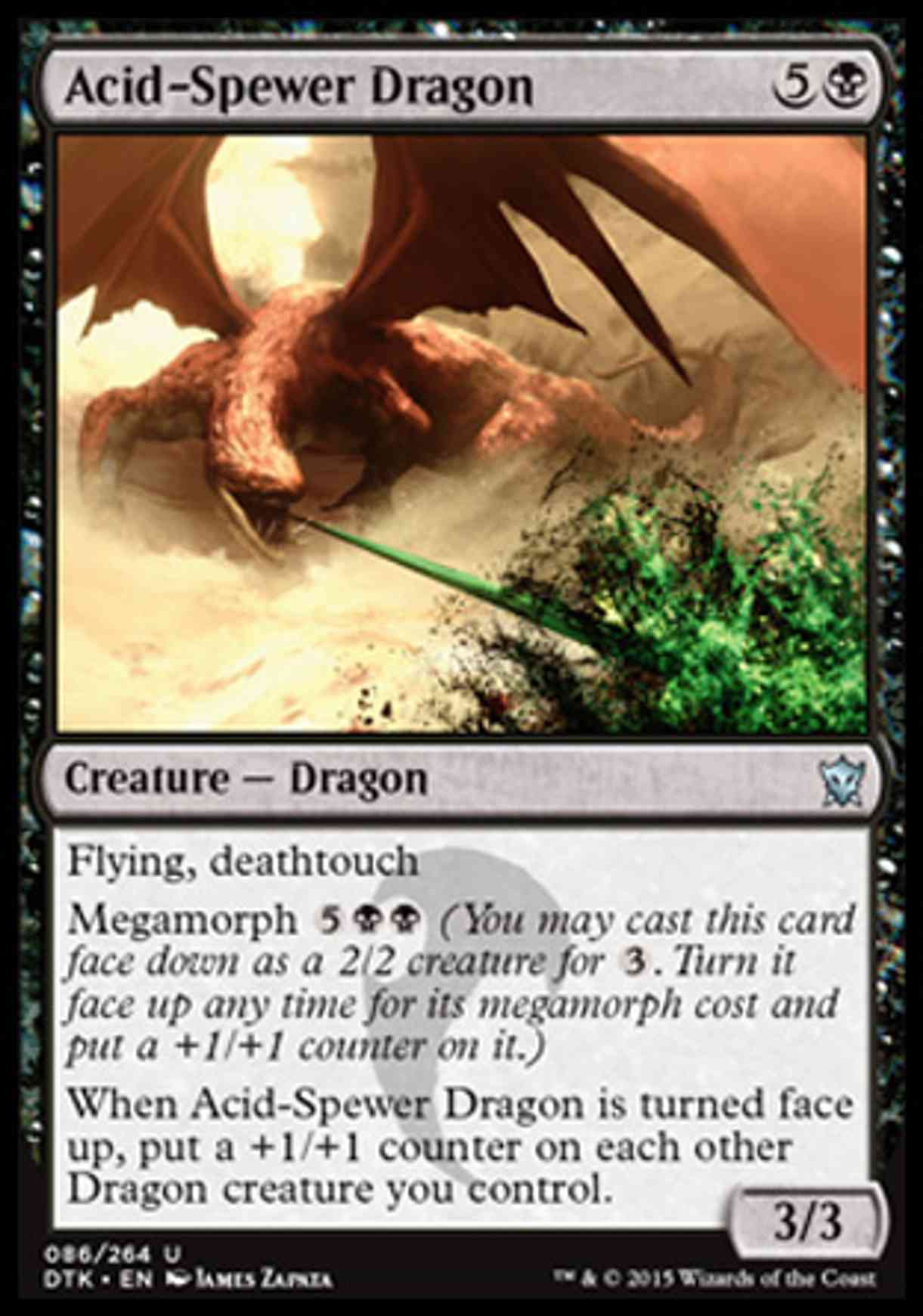 Acid-Spewer Dragon magic card front