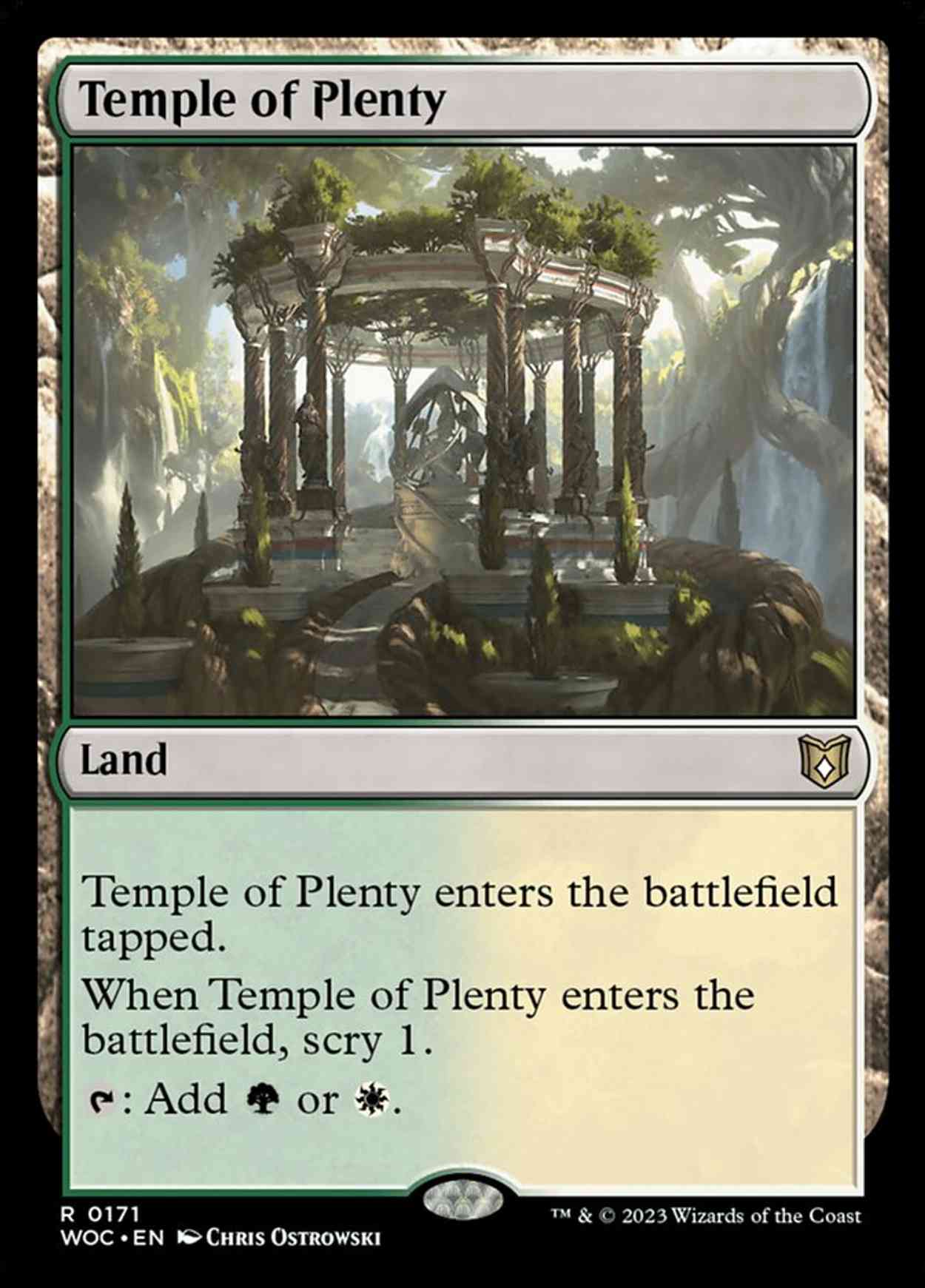 Temple of Plenty magic card front