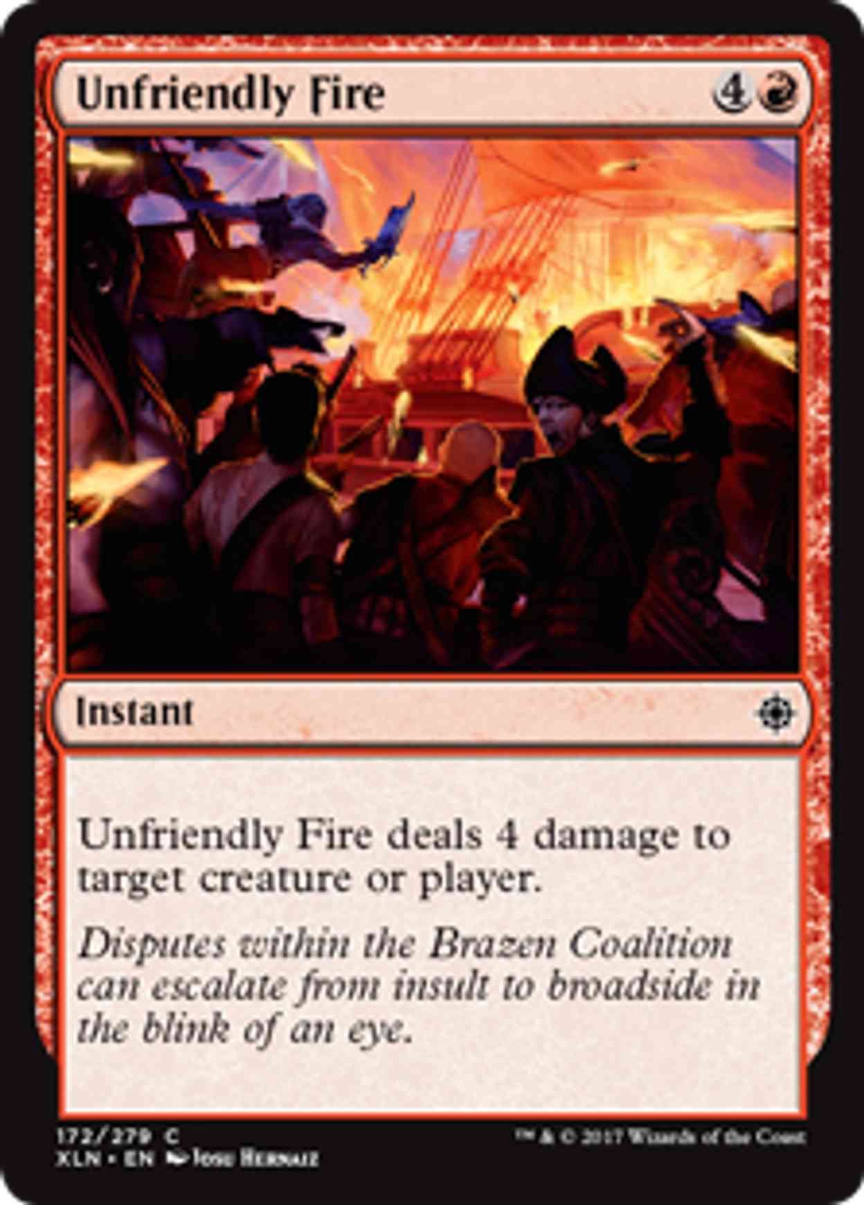 Unfriendly Fire magic card front