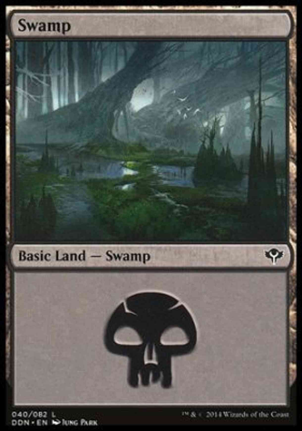Swamp (40) magic card front