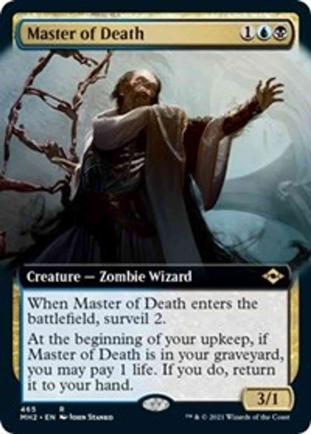 Master of Death (Extended Art) magic card front