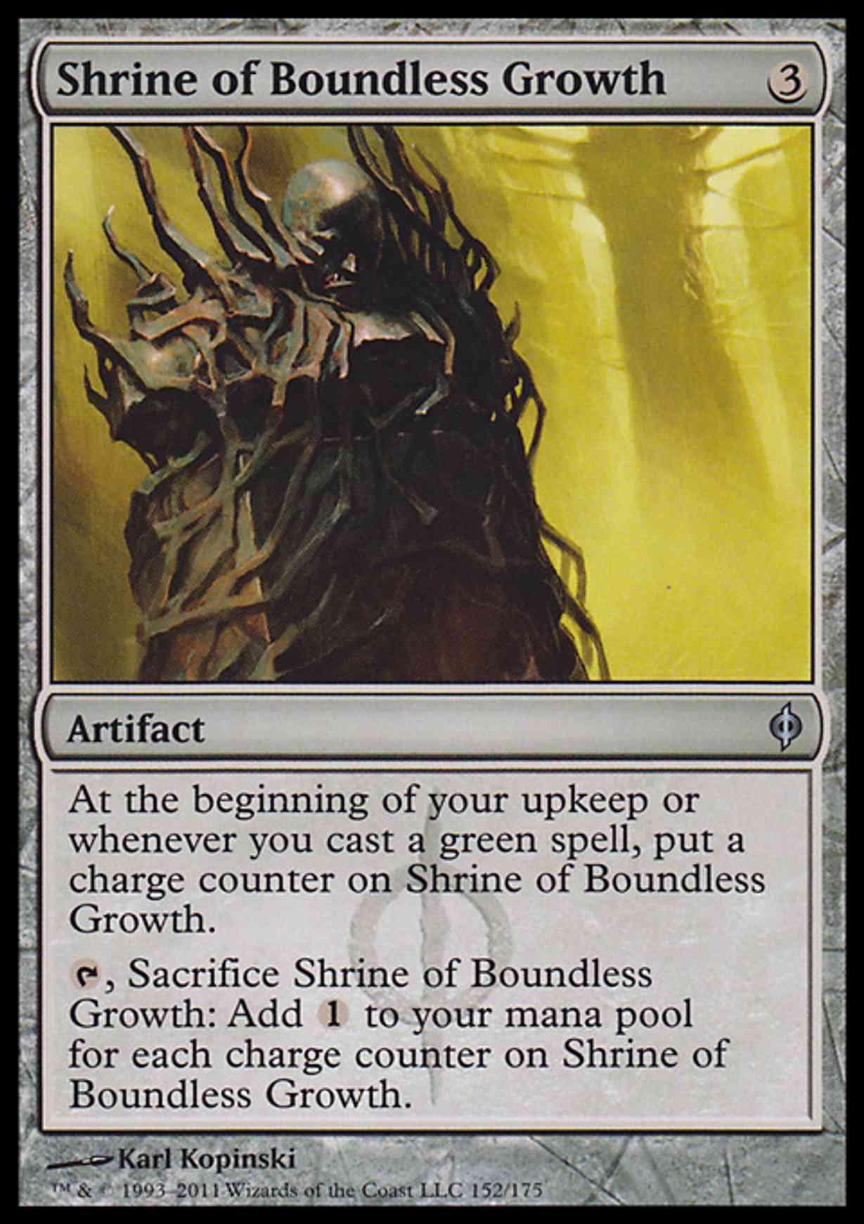 Shrine of Boundless Growth magic card front