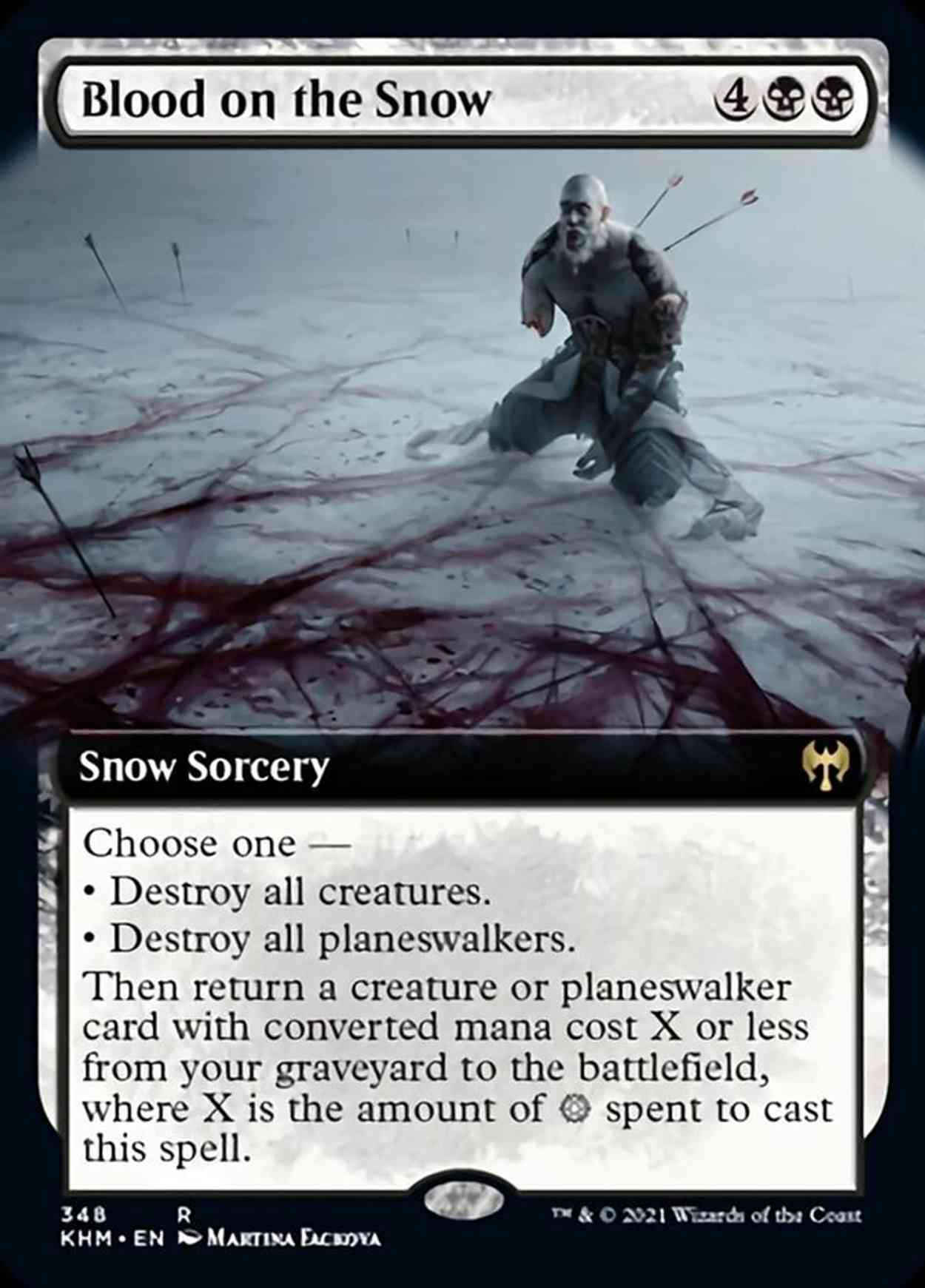 Blood on the Snow (Extended Art) magic card front