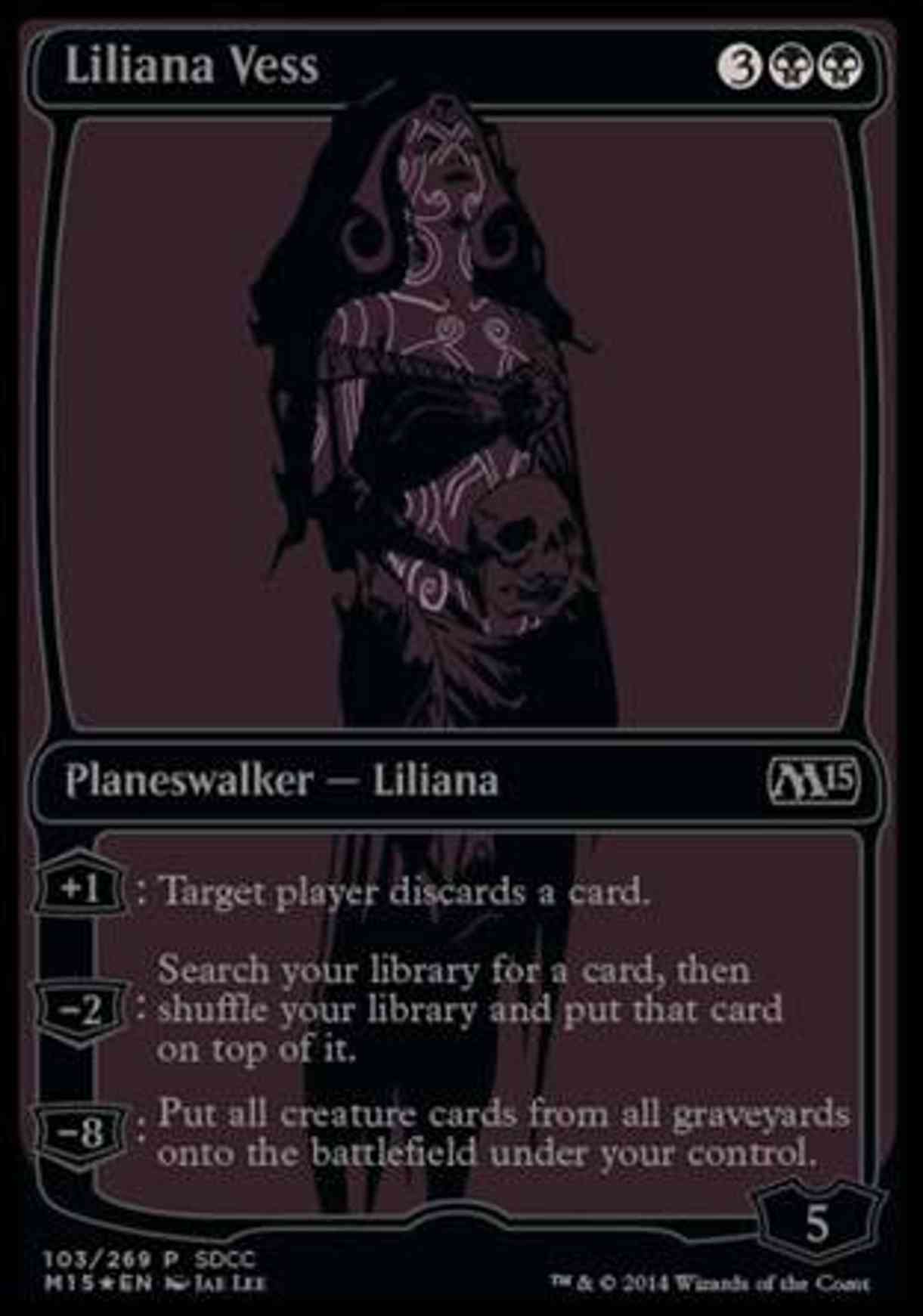 Liliana Vess (SDCC 2014 Exclusive) magic card front