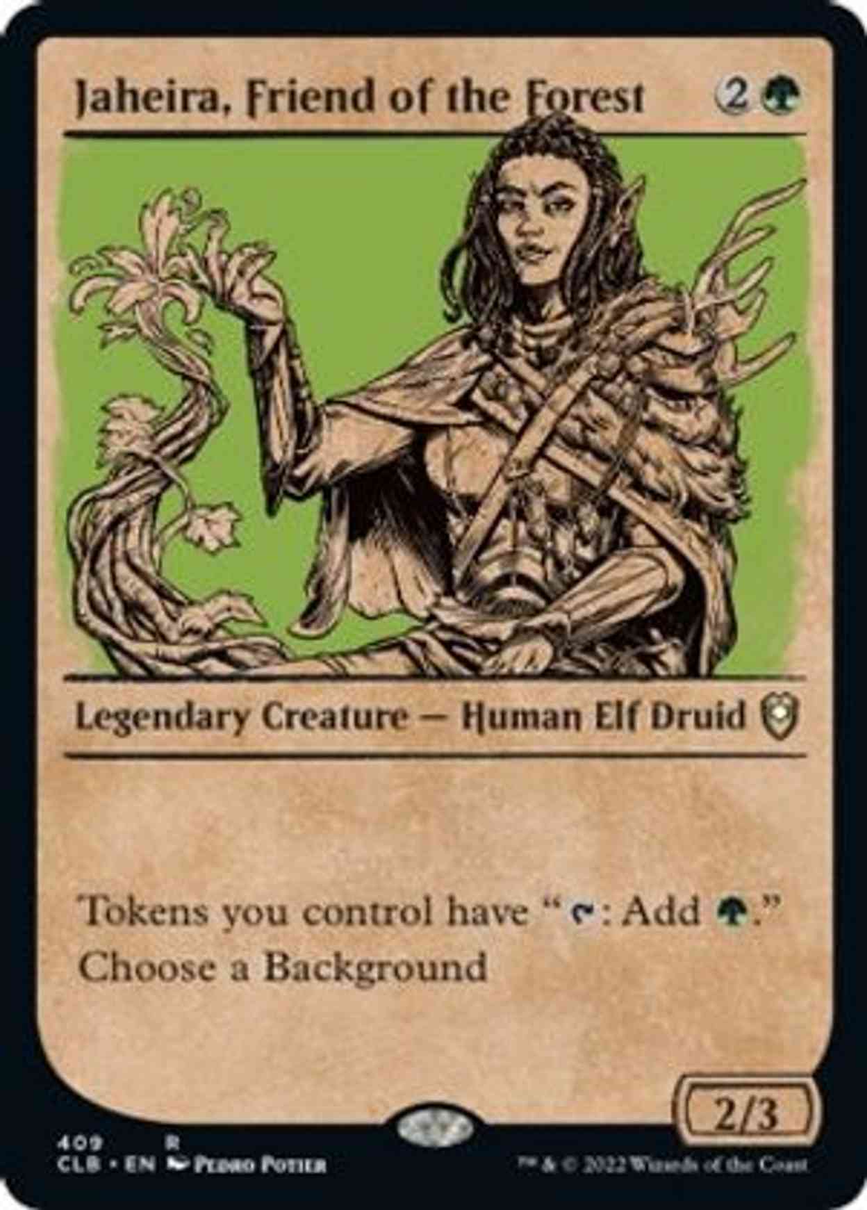 Jaheira, Friend of the Forest (Showcase) magic card front