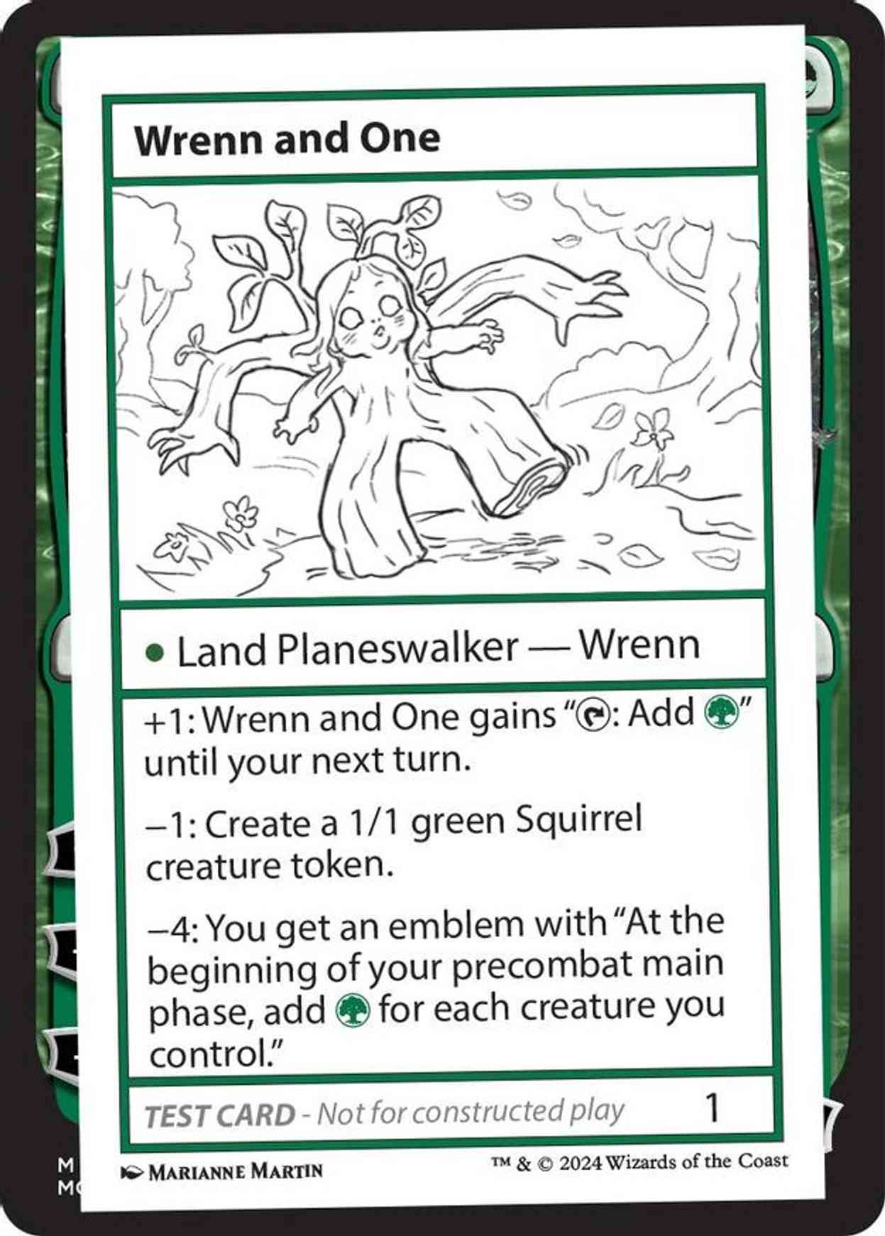 Wrenn and One magic card front