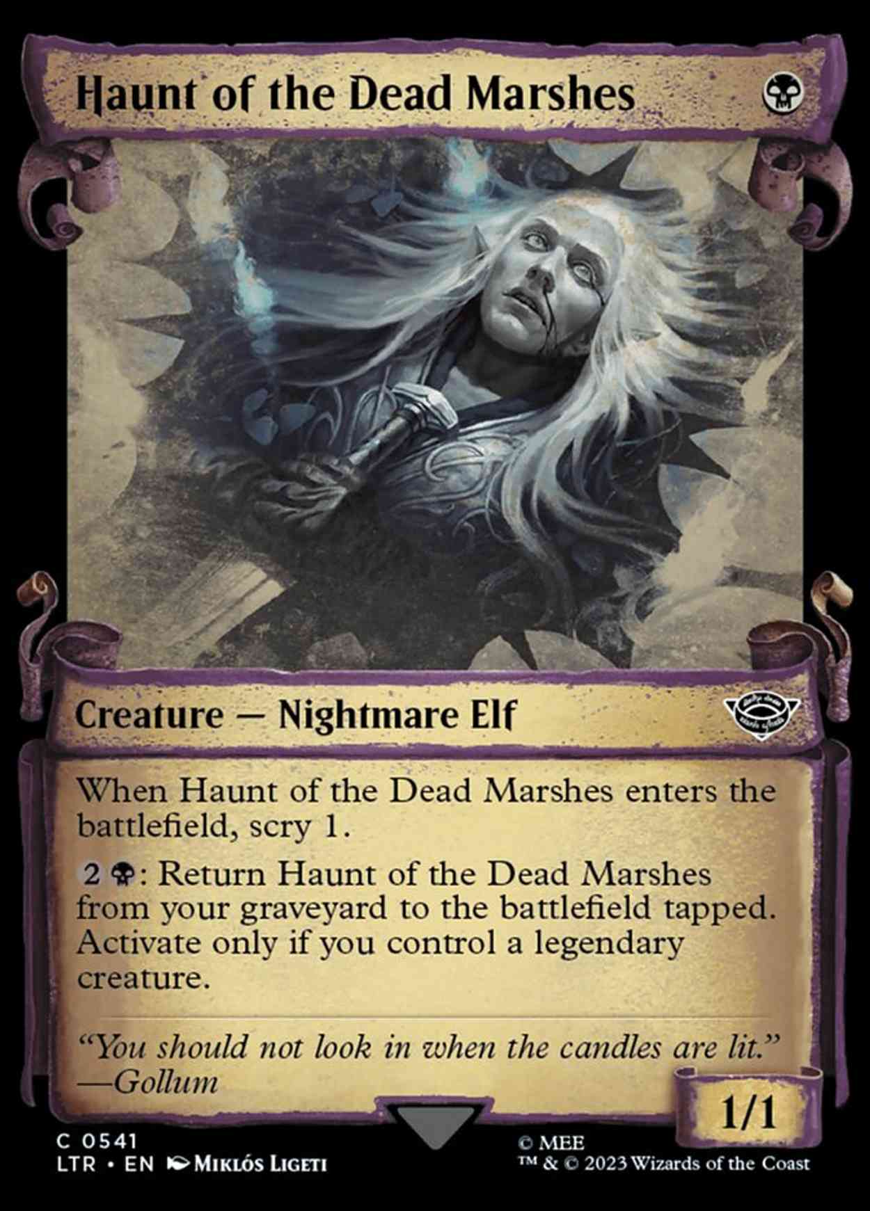 Haunt of the Dead Marshes (Showcase Scrolls) magic card front