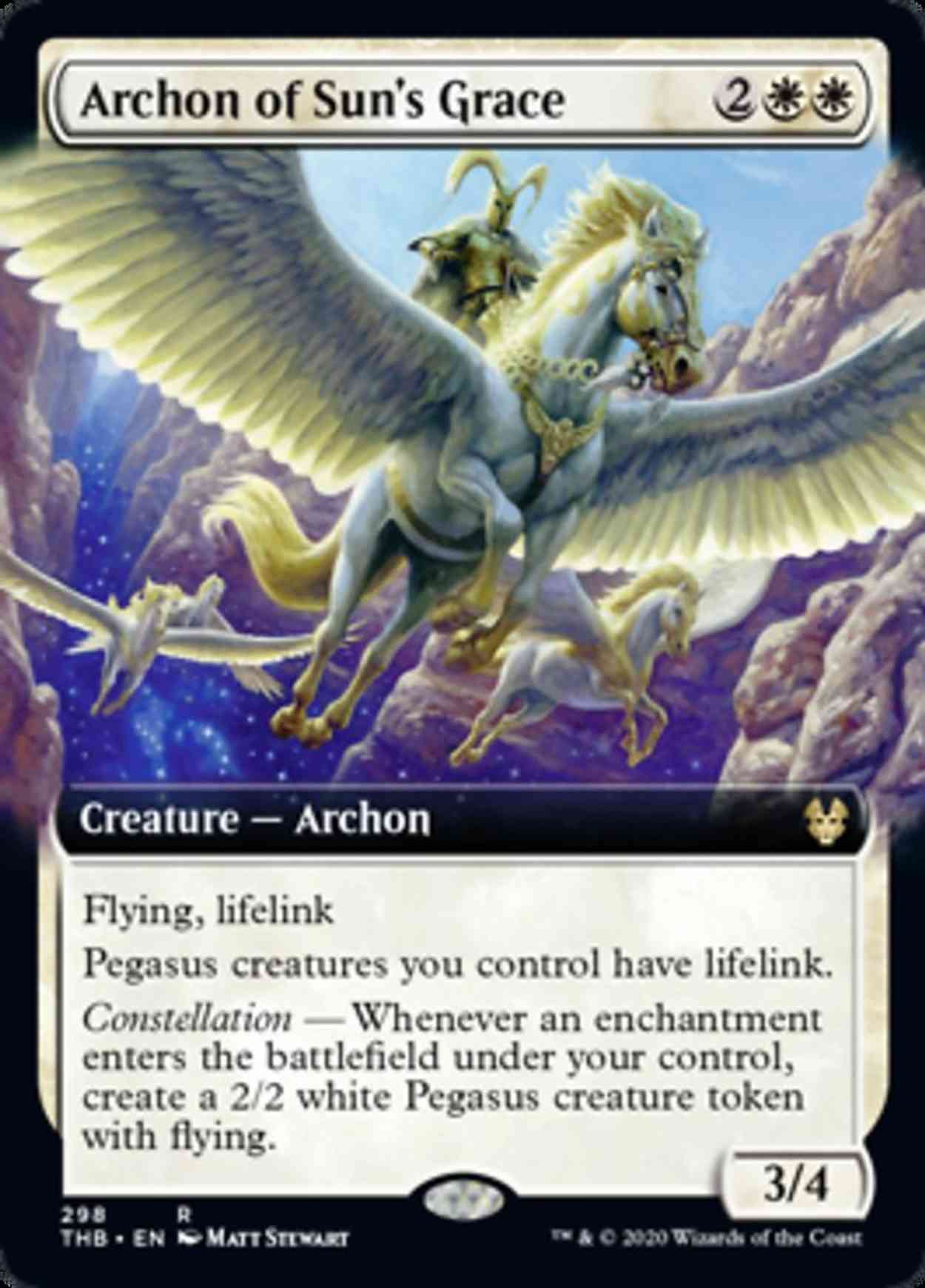Archon of Sun's Grace (Extended Art) magic card front